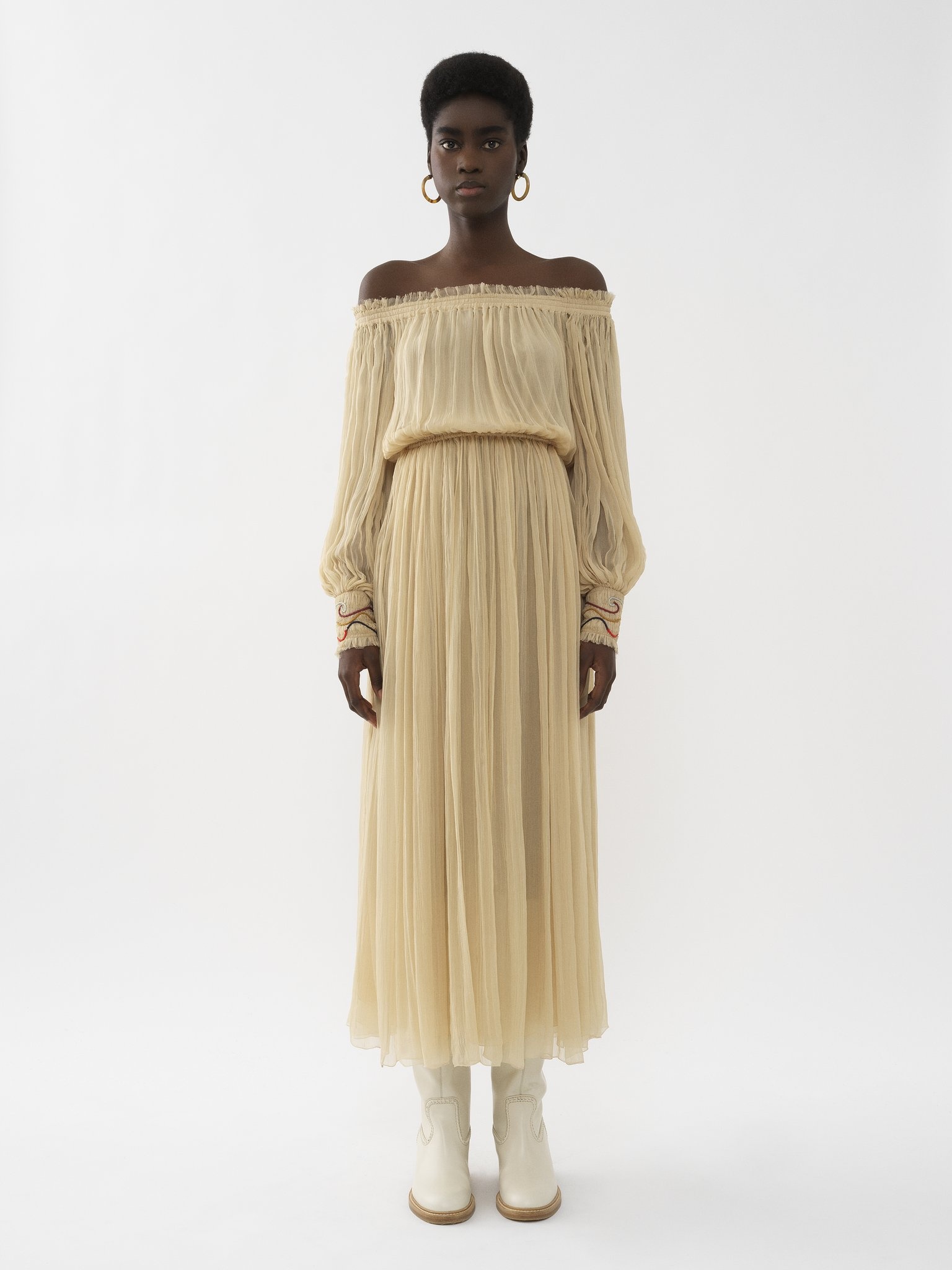 OFF-THE-SHOULDER MAXI DRESS - 2