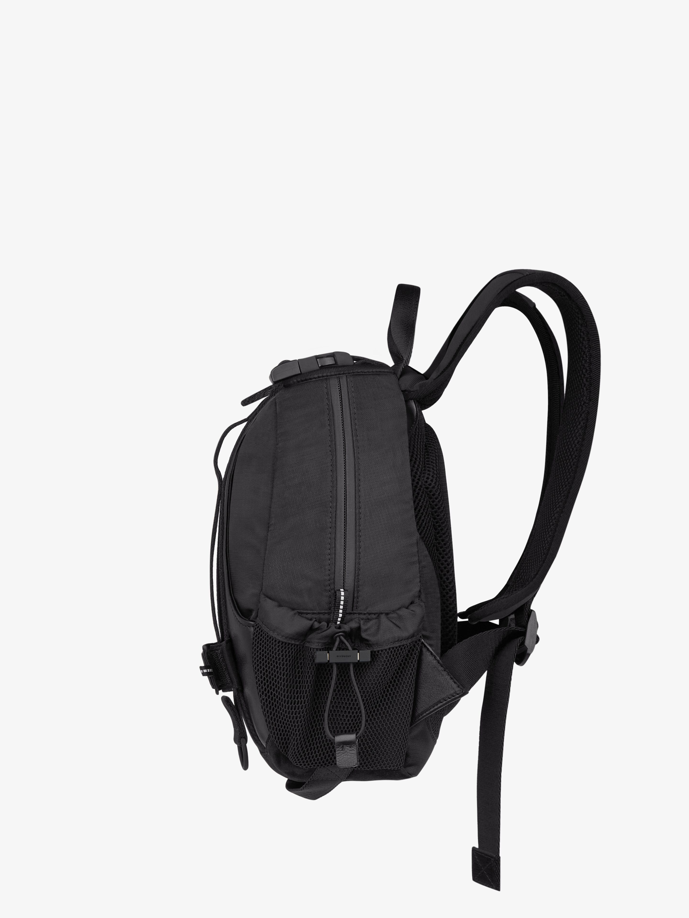 SMALL G-TRAIL BACKPACK IN NYLON AND LEATHER - 3