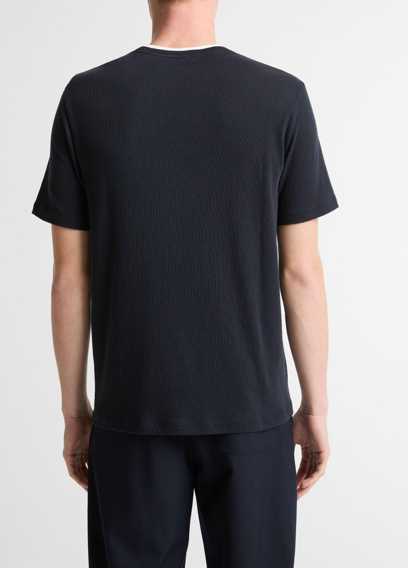 Vince Cotton Double-Collar T-Shirt outlook