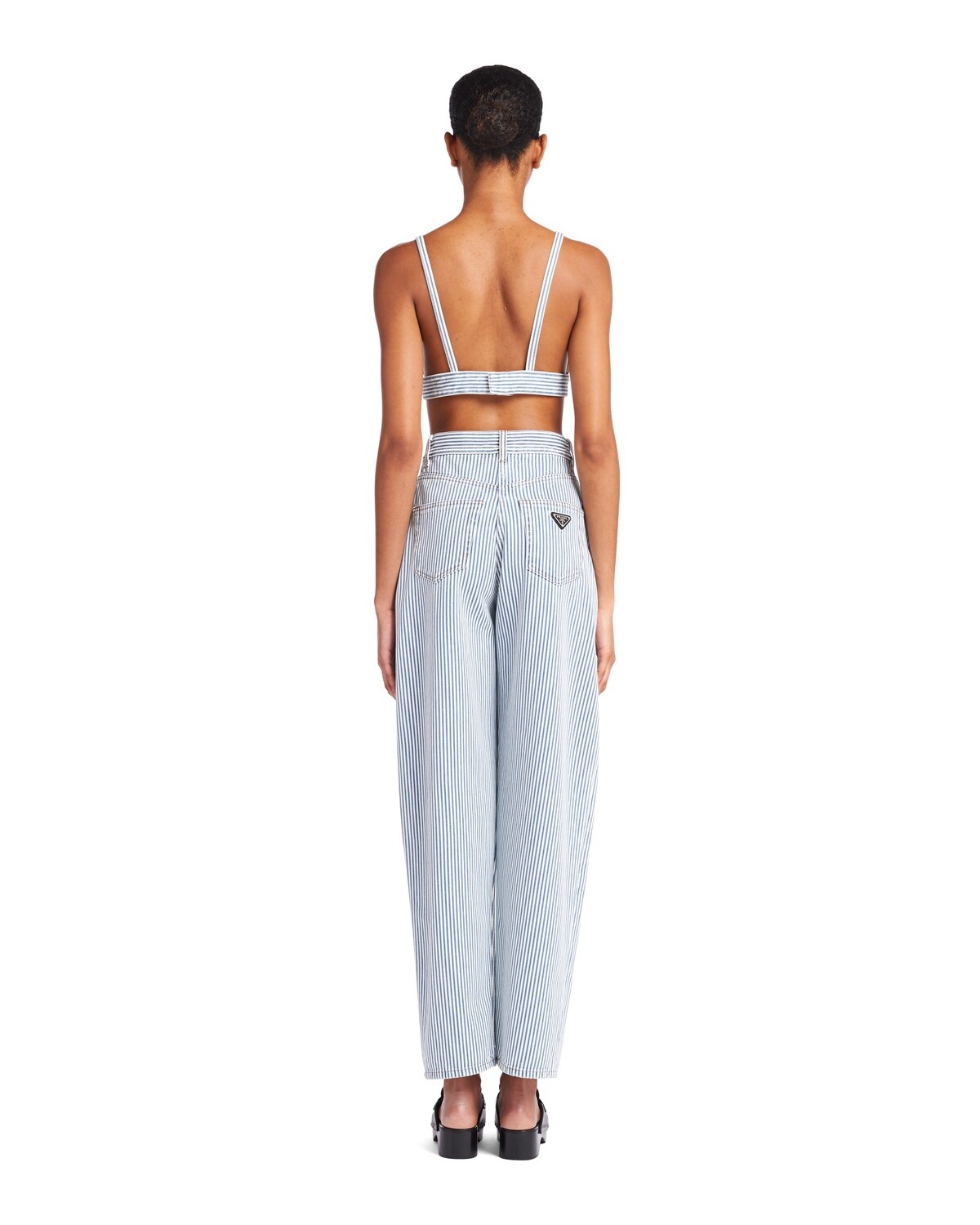 Striped denim jeans - 4