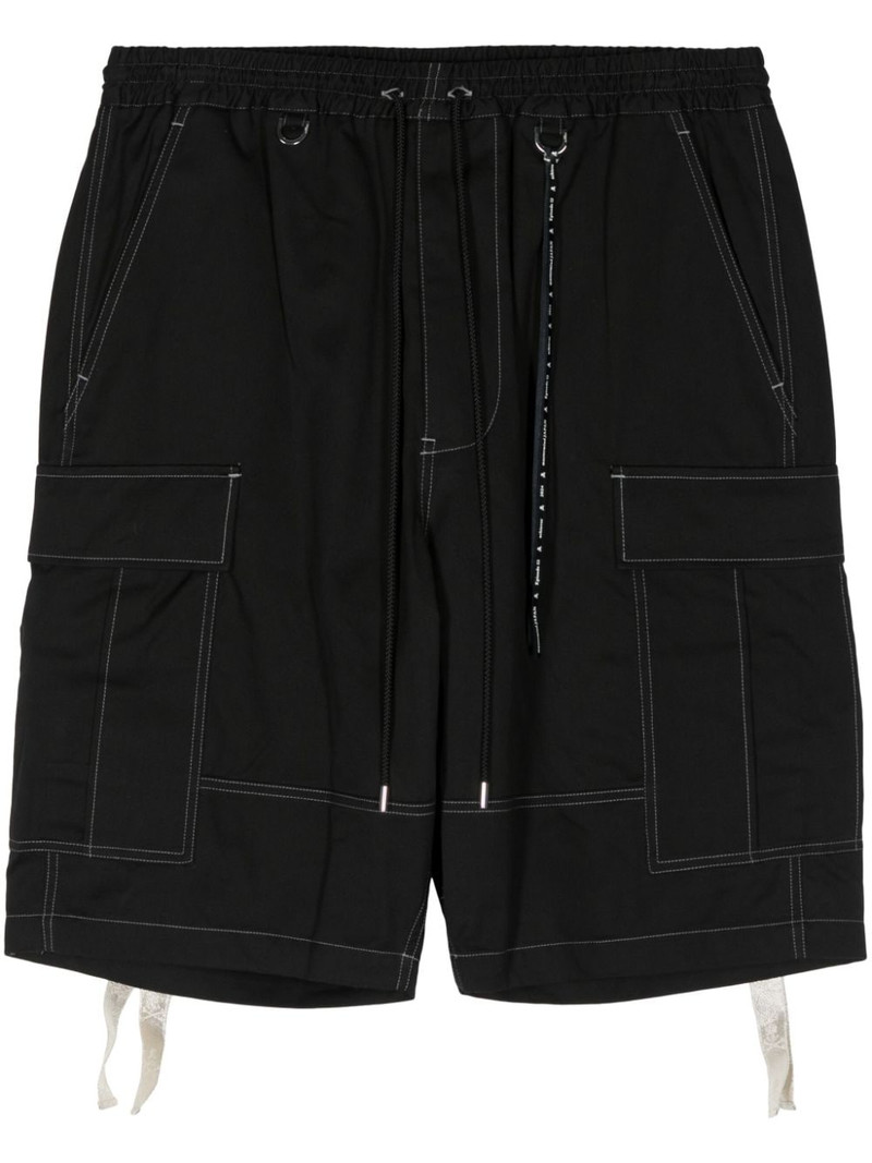 skull-print cargo shorts 1