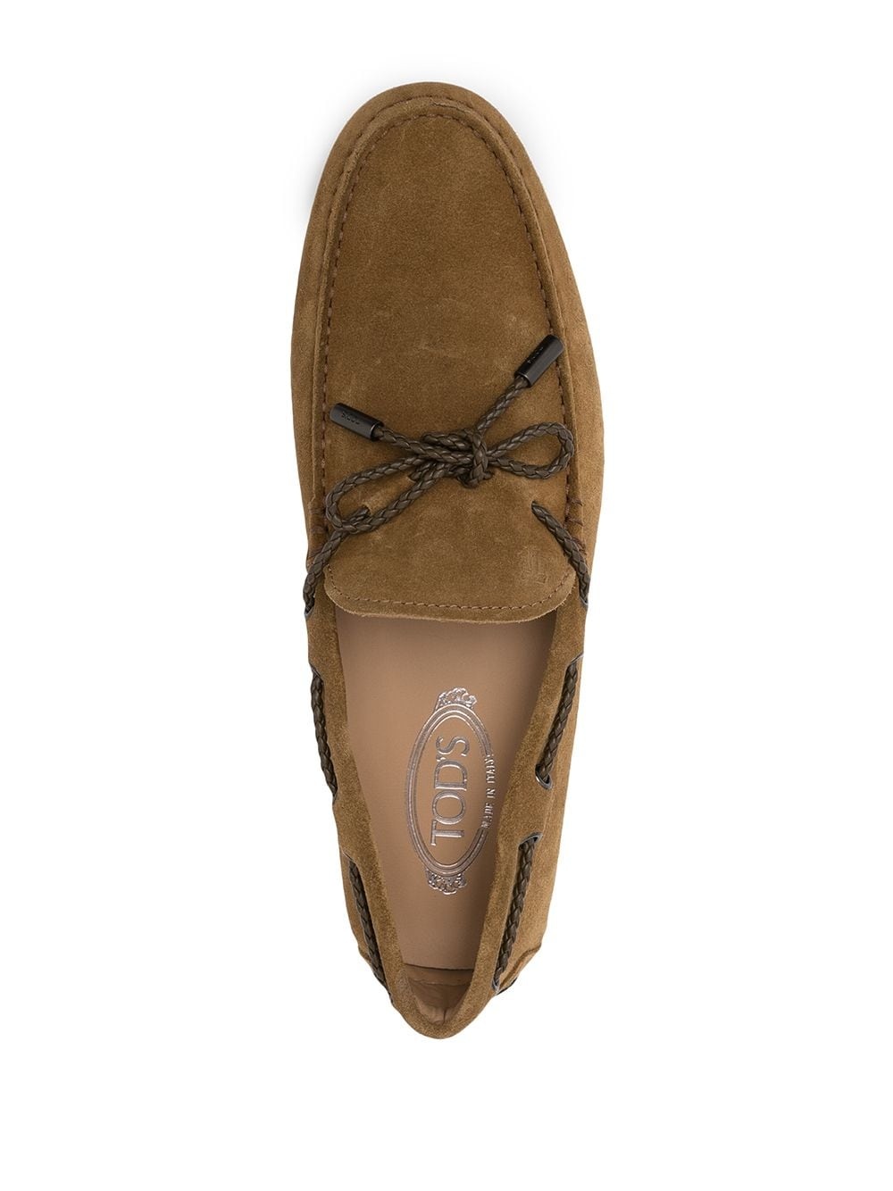 Gommino lace-up suede loafers - 4