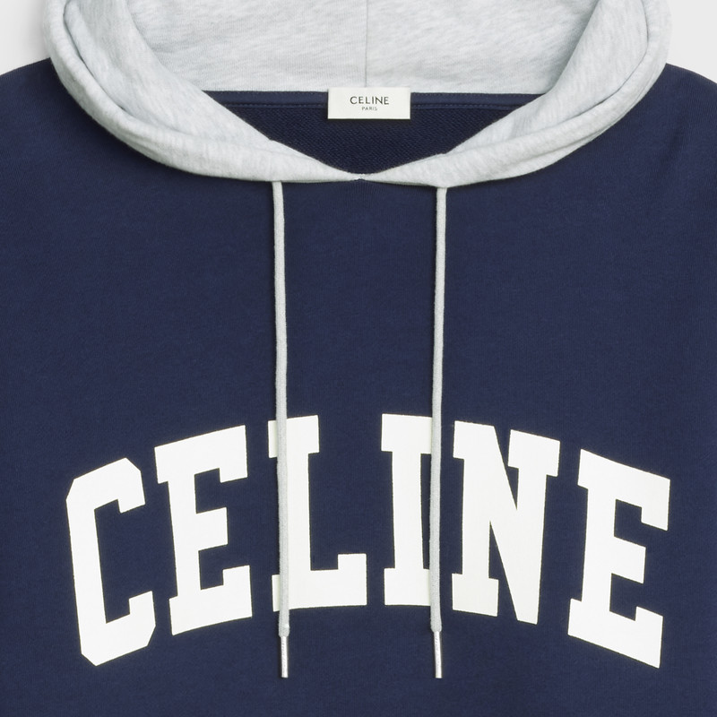 CELINE TWO-TONE HOODIE IN COTTON FLEECE 3