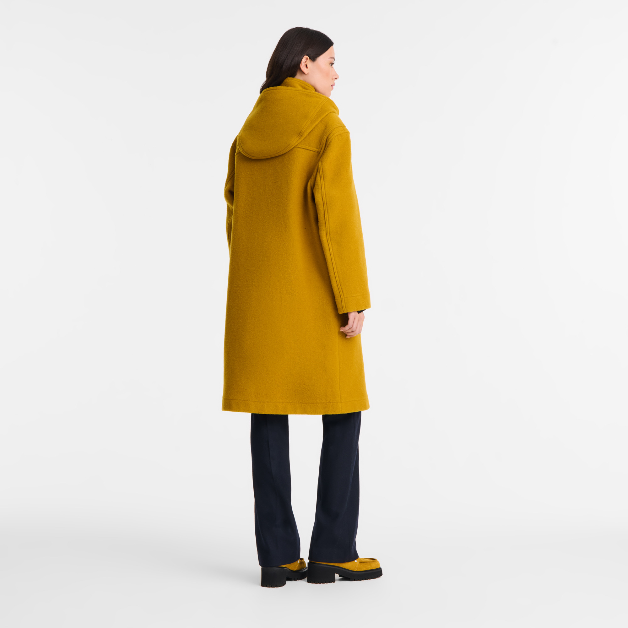 Duffle Coat Nutmeg - Double-faced wool cloth - 3