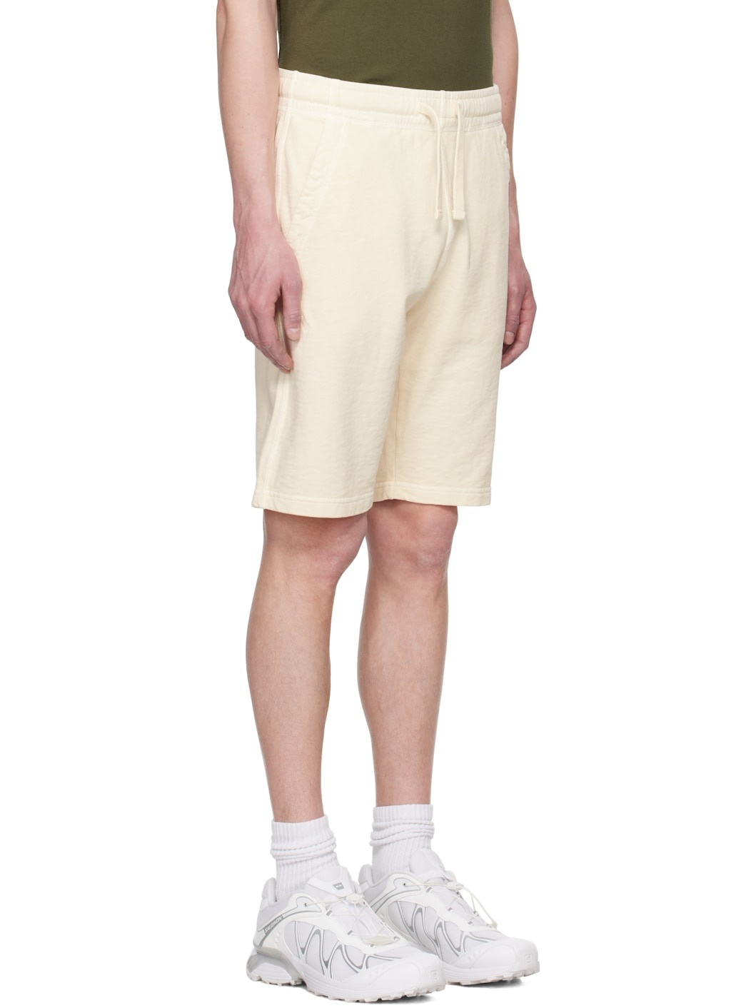 Off-White Malfilé Fleece 'Old' Effect Shorts - 2