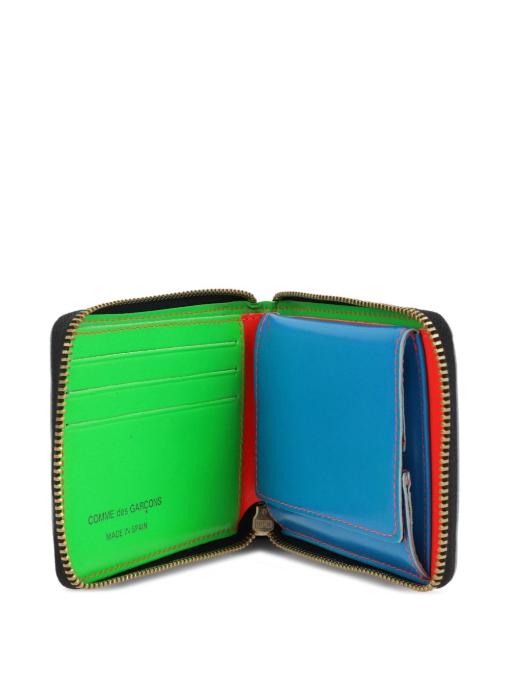 zip-around leather wallet - 4
