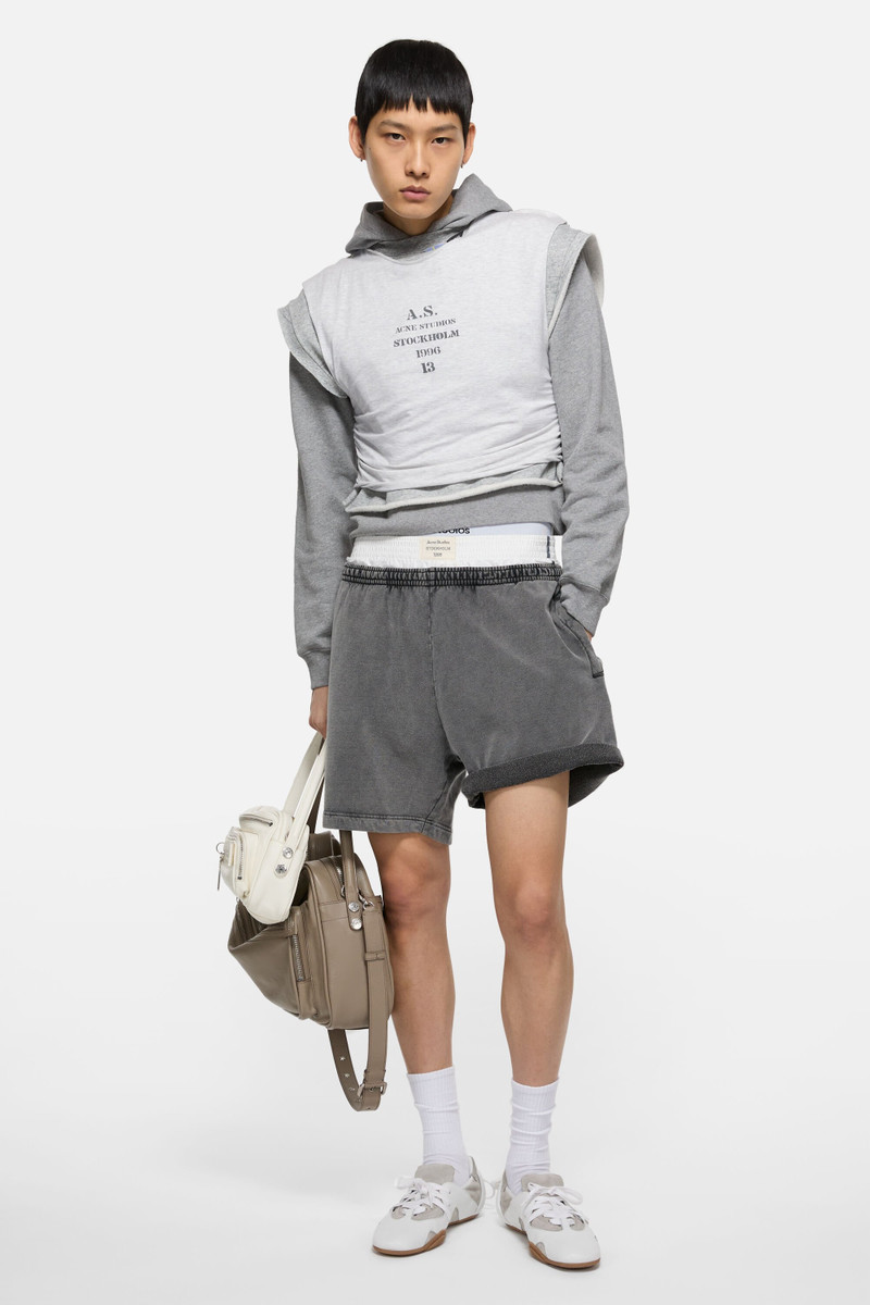 Acne Studios Cotton shorts - Faded black outlook