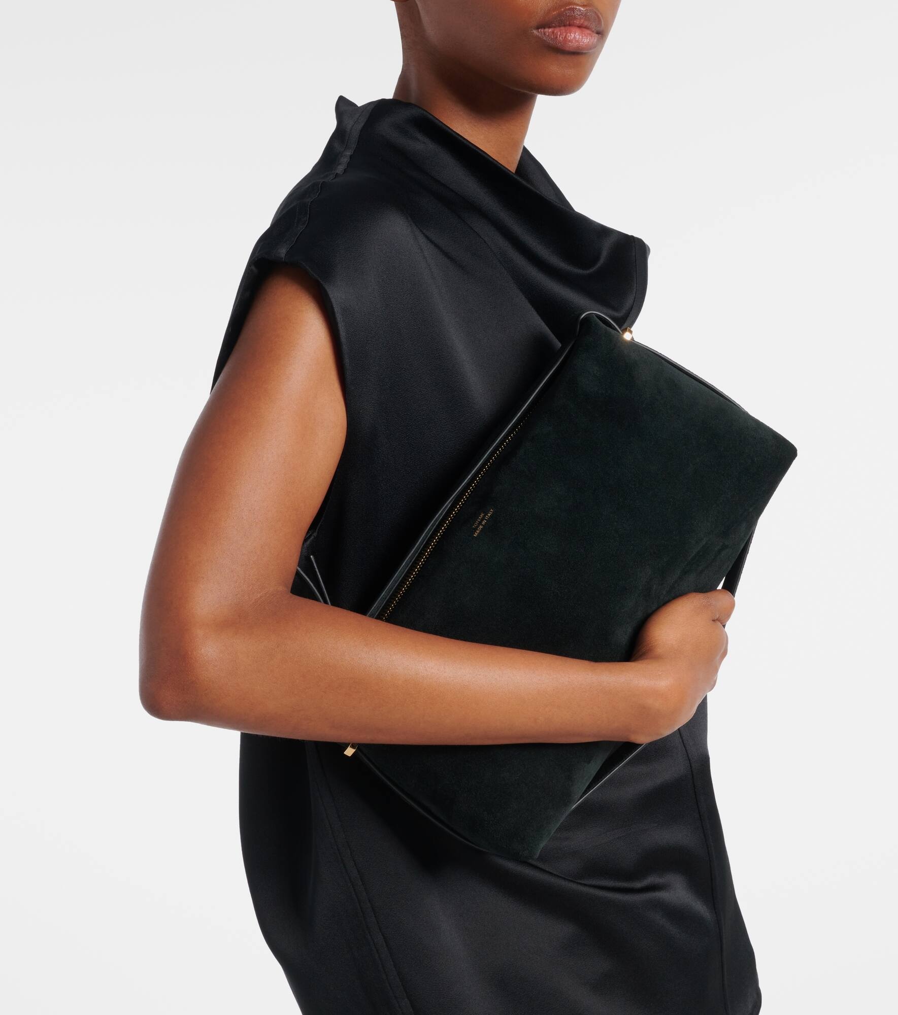 Suede clutch - 7