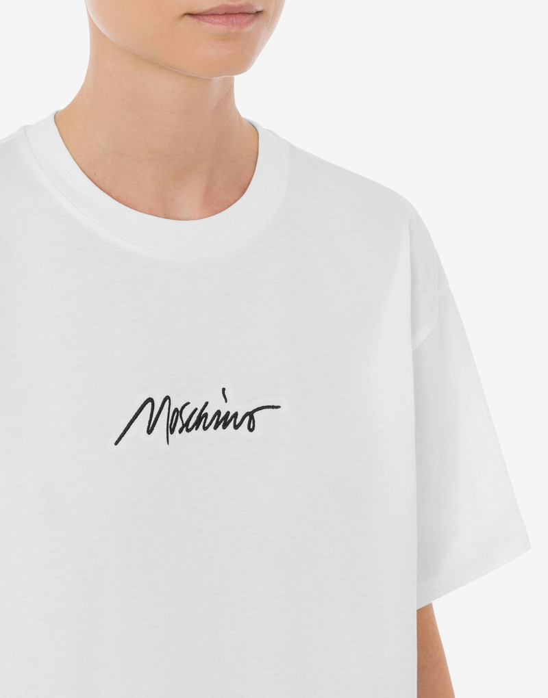 LOGO EMBROIDERY ORGANIC JERSEY T-SHIRT 3