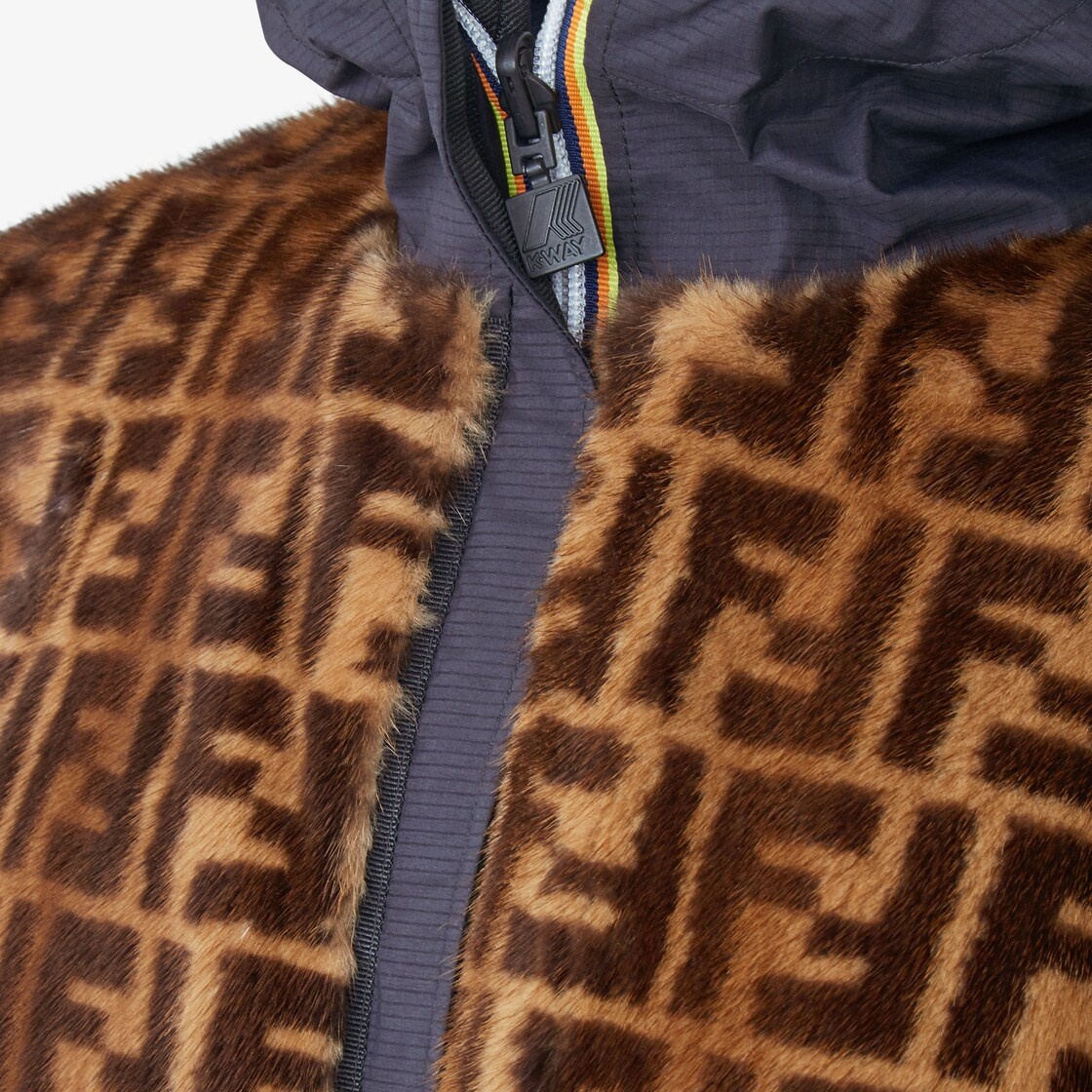 FF mink and nylon FENDI x K-Way® jacket - 3