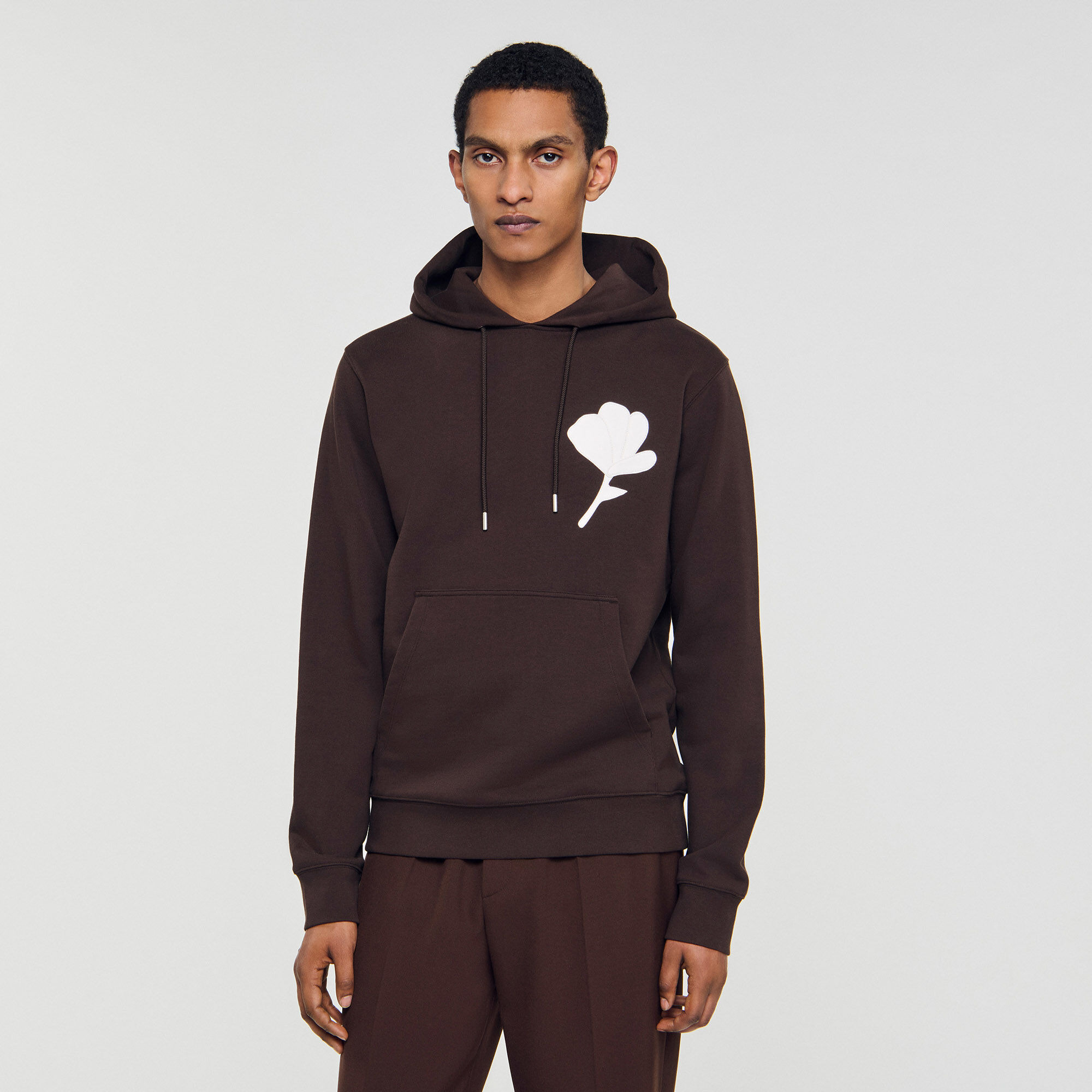 SWEATSHIRT WITH FLOWER PATCH - 4