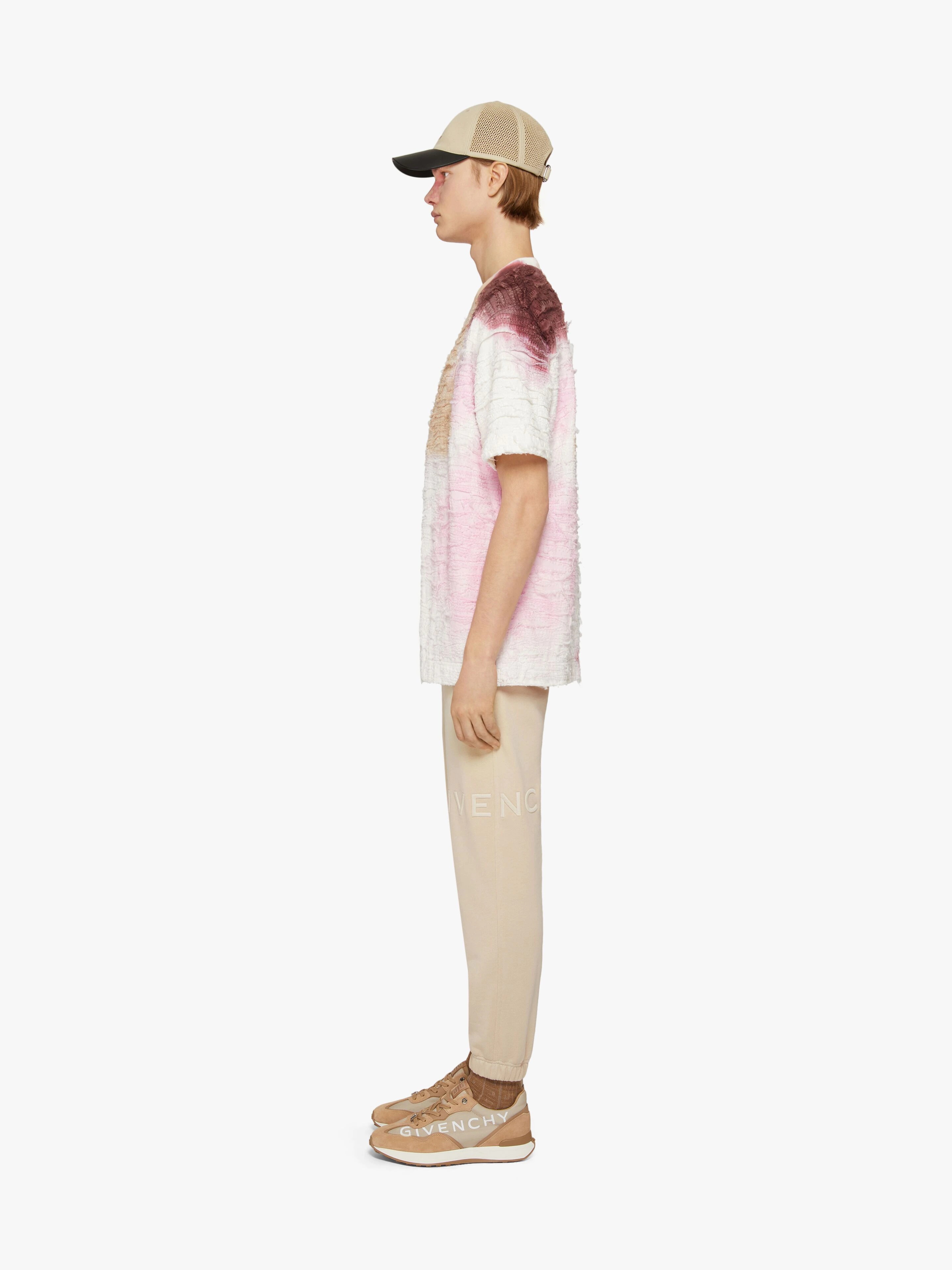 SLIM-FIT JOGGER PANTS IN EMBROIDERED FLEECE - 3