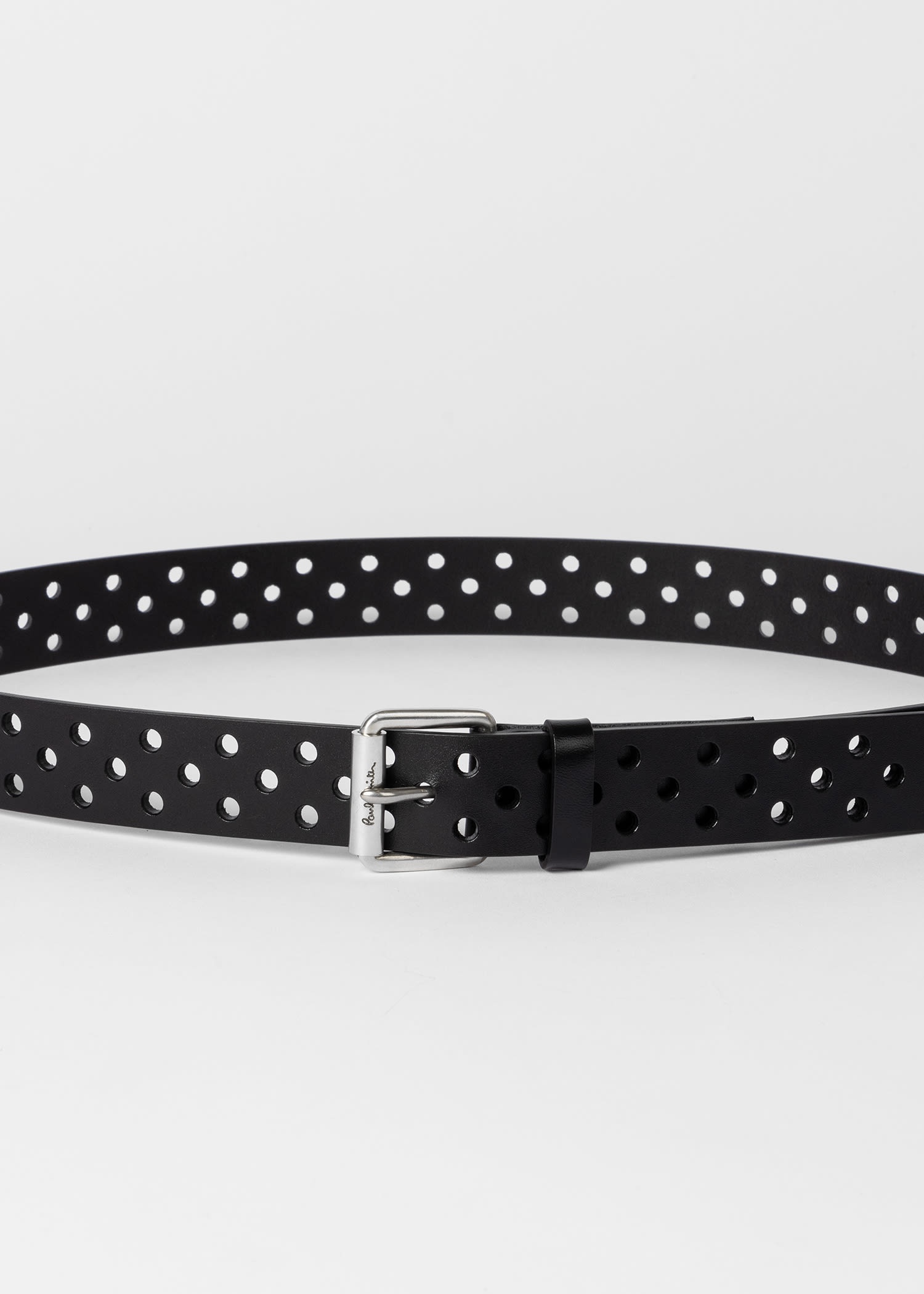 Perforated Leather Belt - 4