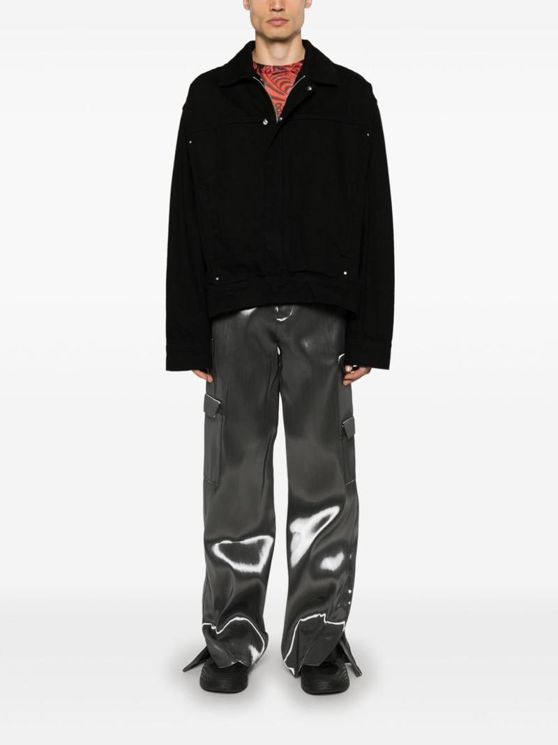 HELIOT EMIL™ Liquid Metal straight-leg cargo trousers outlook