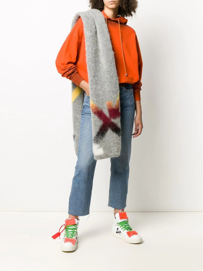 Off-White Arrows mohair scarf outlook