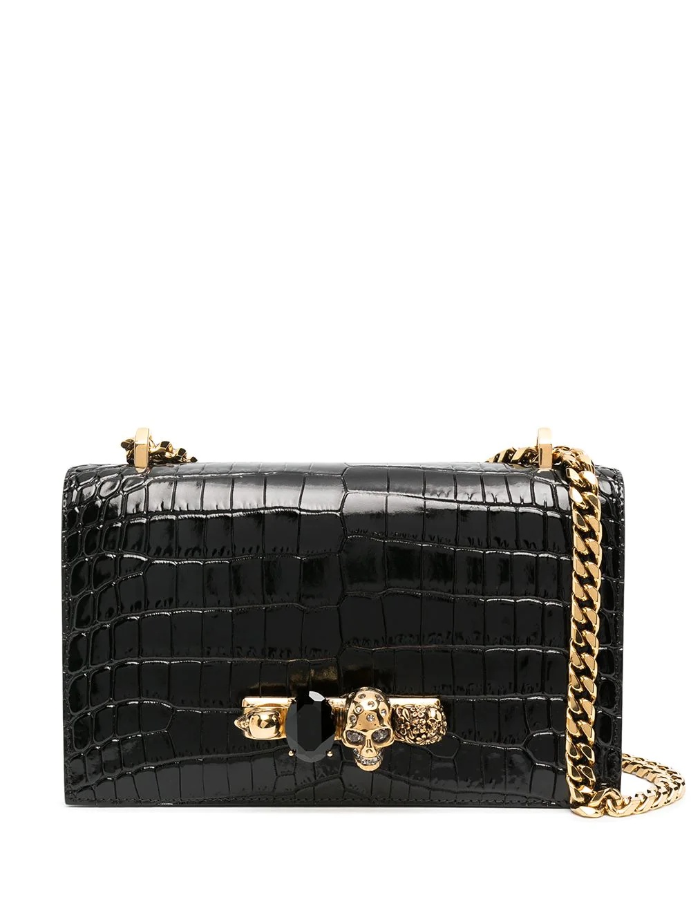embossed knuckleduster shoulder bag - 1
