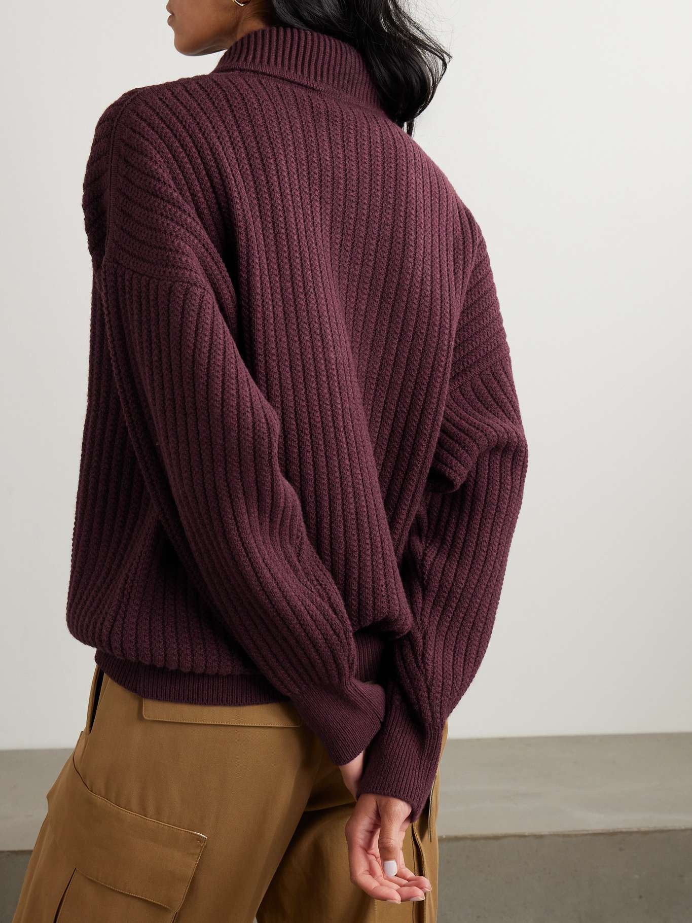 Ribbed wool sweater - 3