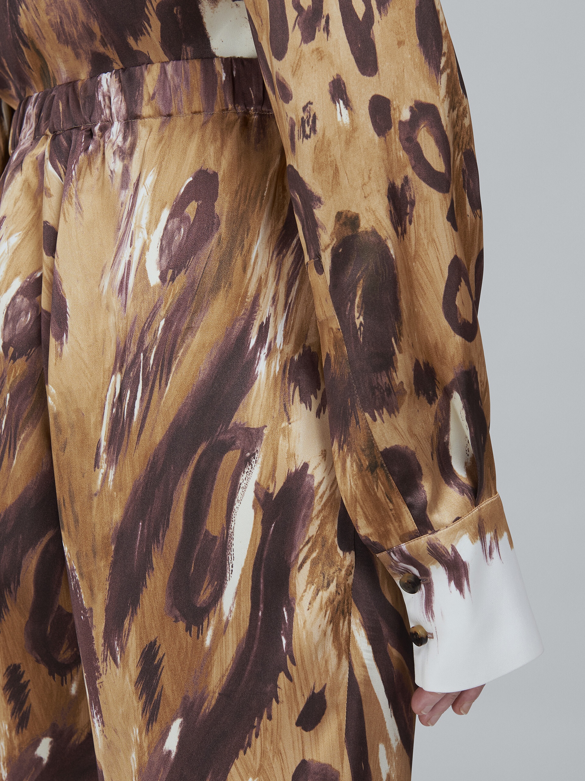 WILD BUNCH PRINT SABLÉ PANTS - 4
