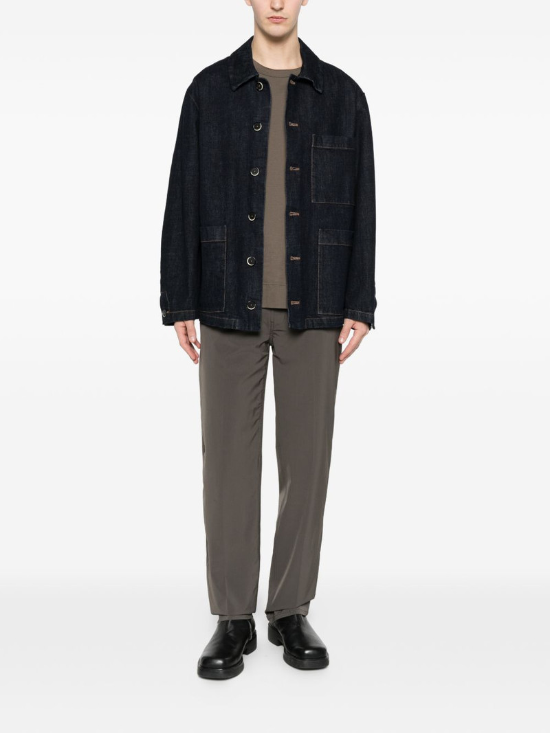 EMPORIO ARMANI logo-patch trousers outlook