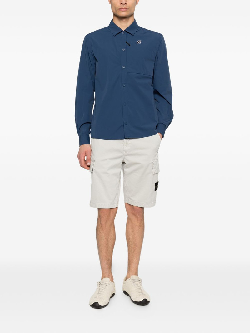 K-WAY logo-patch overshirt outlook