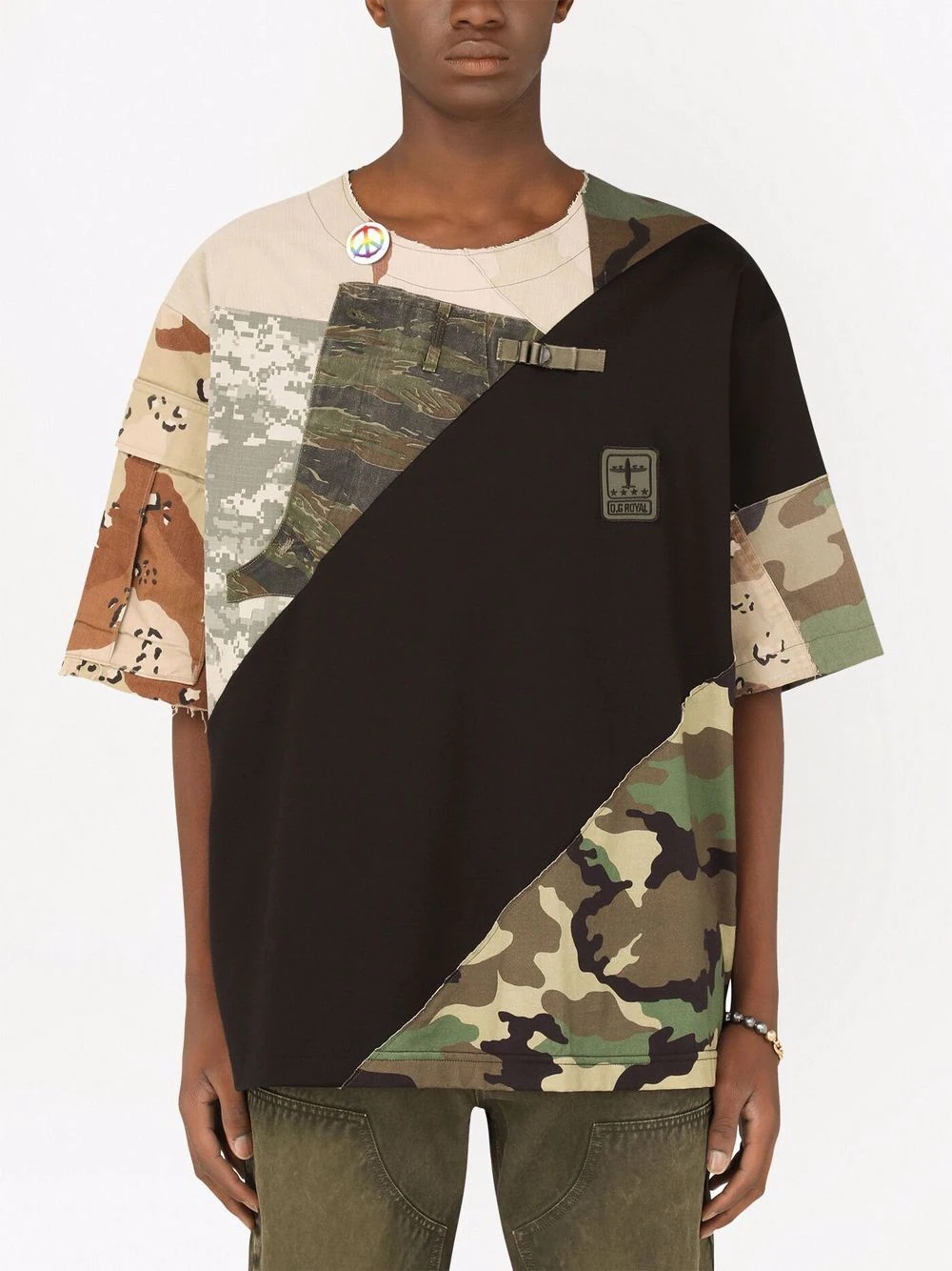 deconstructed military T-shirt - 3