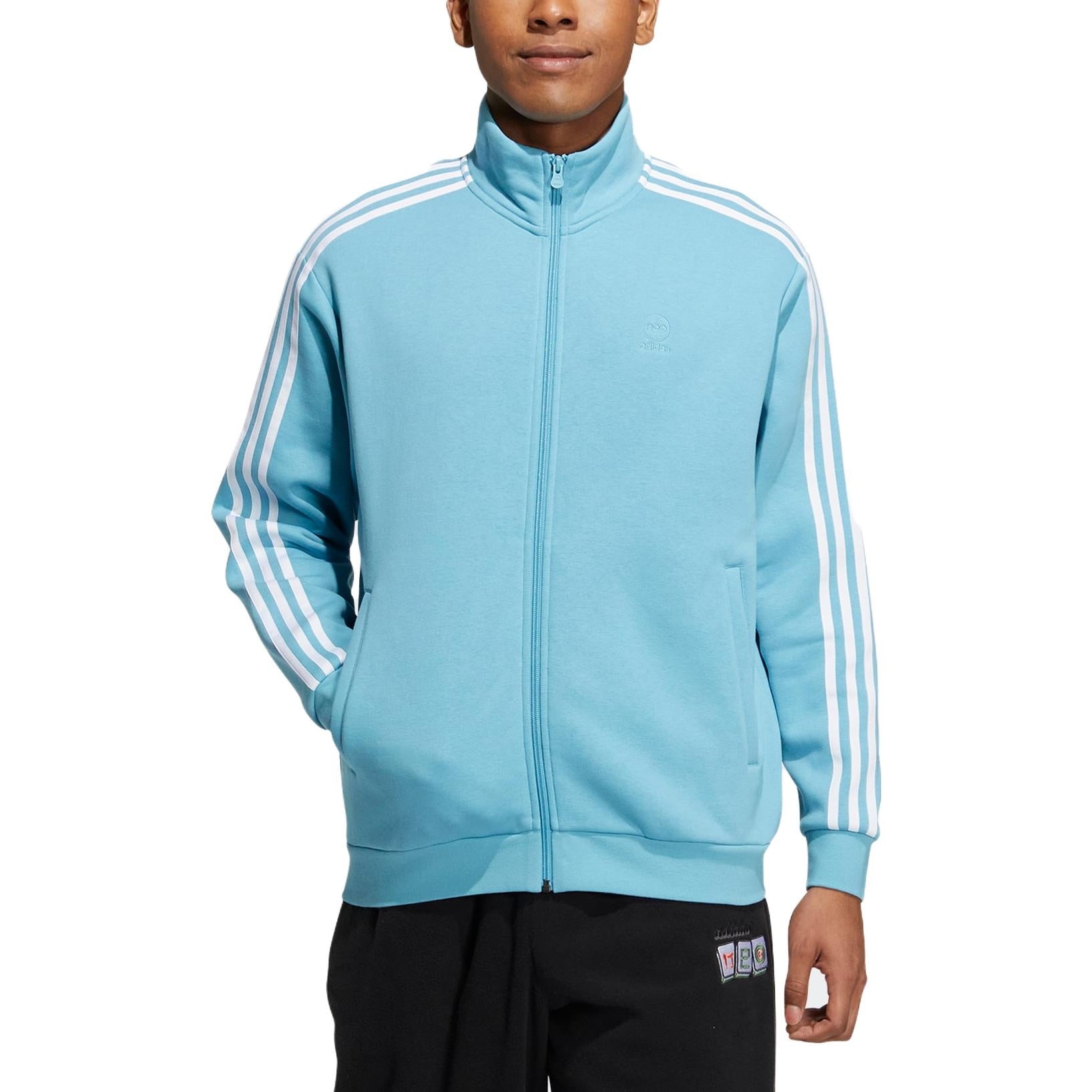 adidas Neo Essentials Sweater FL Jackets 'Blue' IA6908 - 2