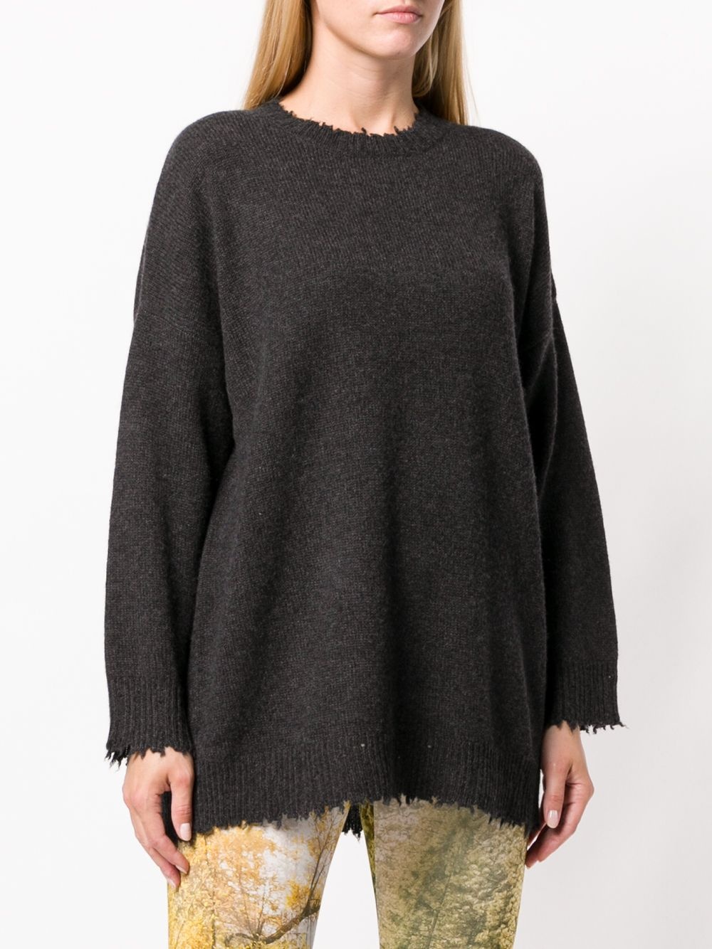 boxy distressed sweater - 3