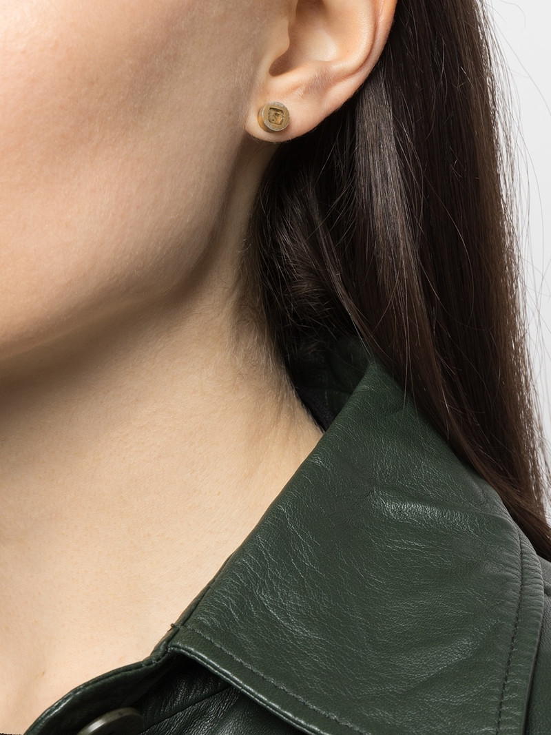 Parts of Four diamond-encrusted single earring outlook