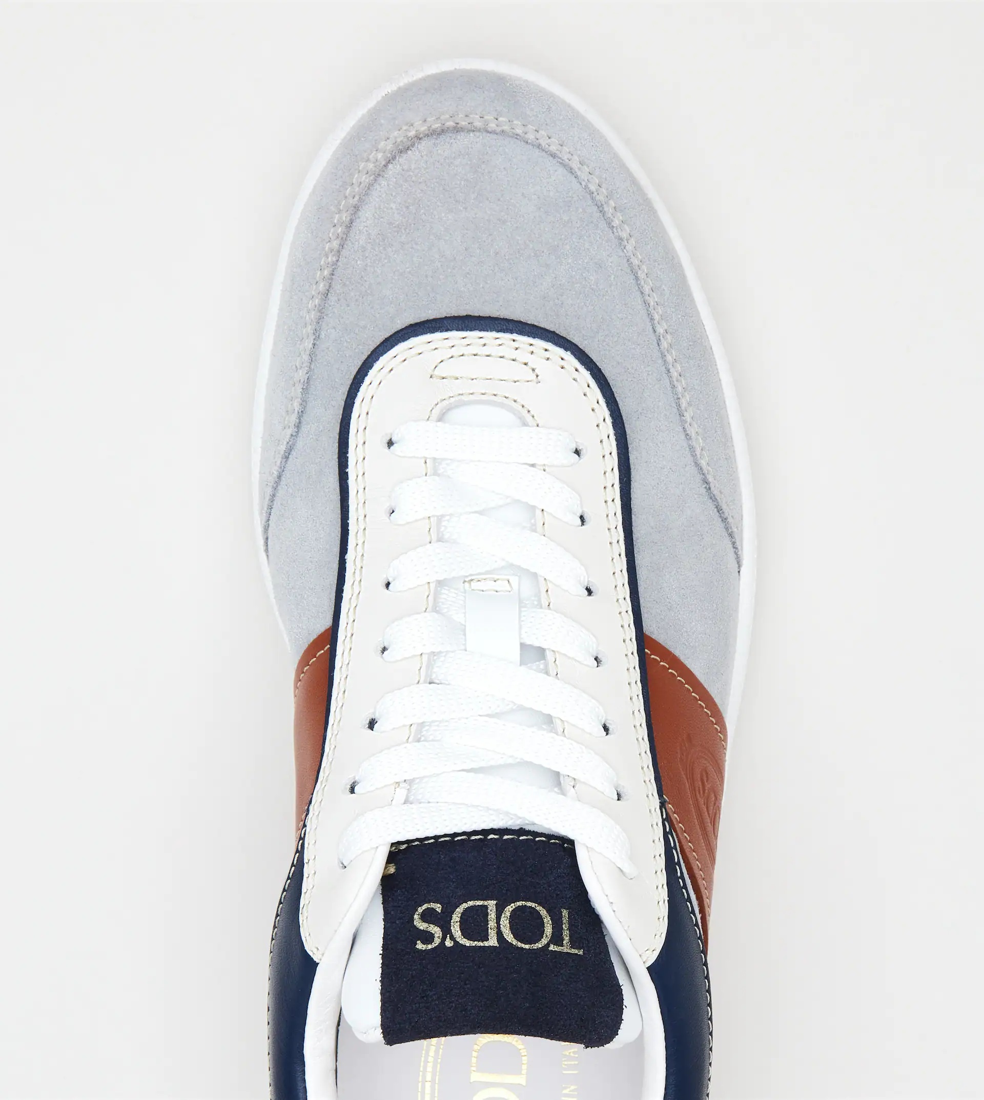 TOD'S TABS SNEAKERS IN SUEDE - GREY, BROWN, BLUE - 4