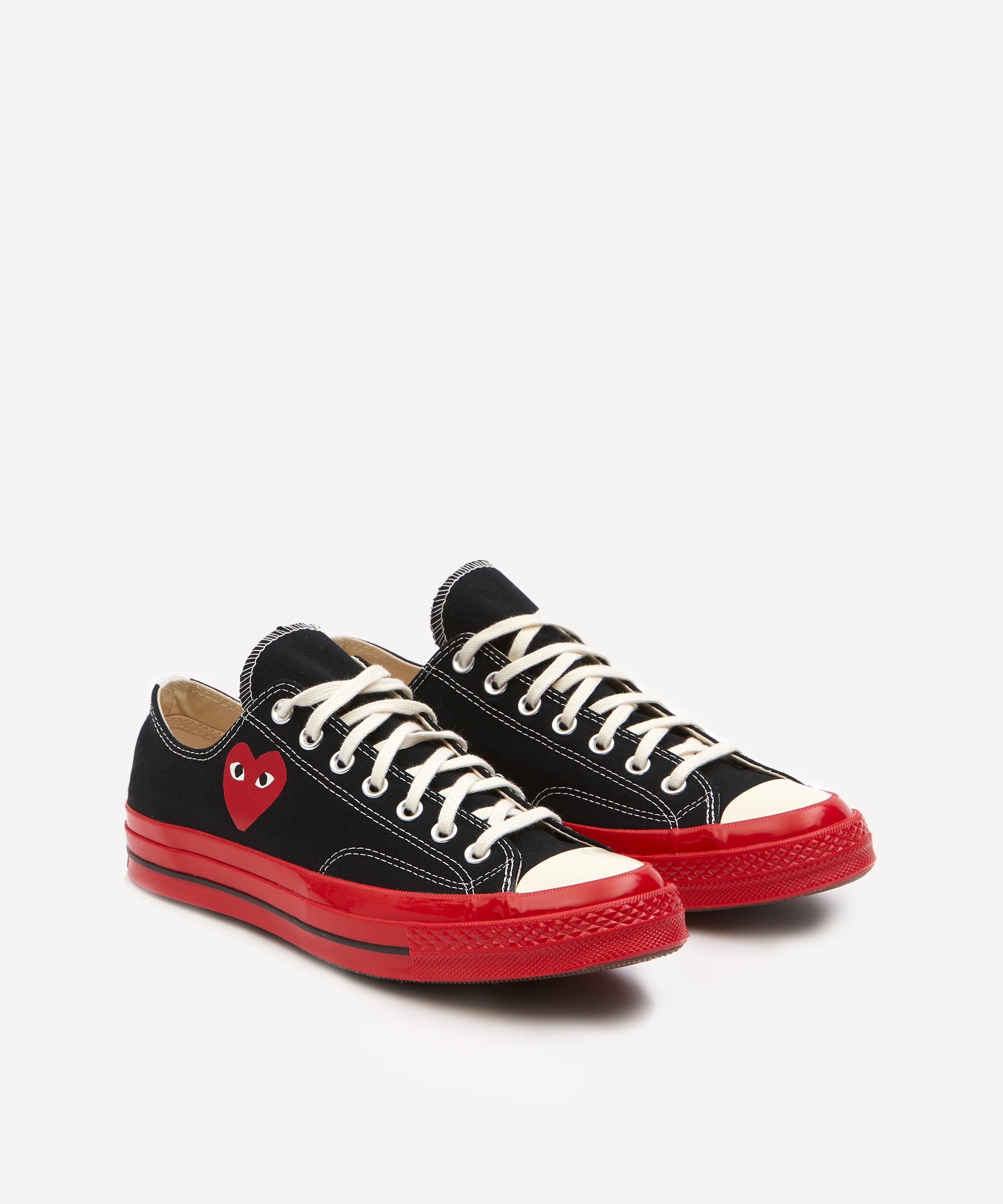 x Converse 70s Canvas Low-Top Red Sole Trainers - 1
