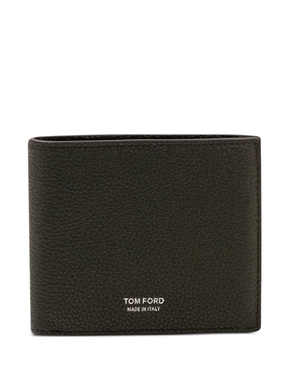 grainy leather bifold wallet - 1