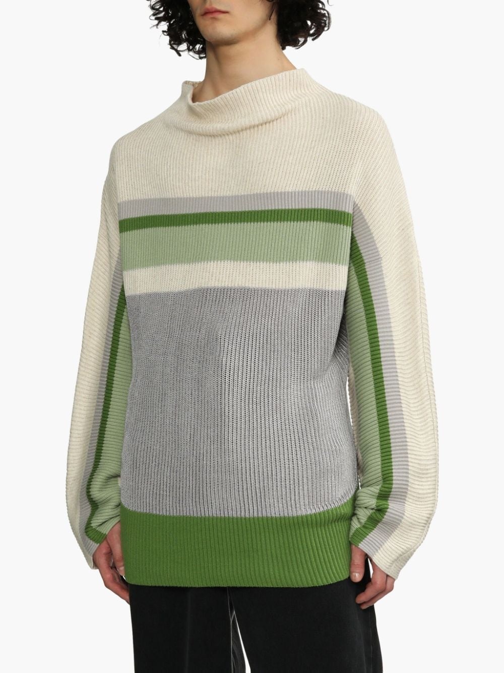 stripe-detailing jumper - 3