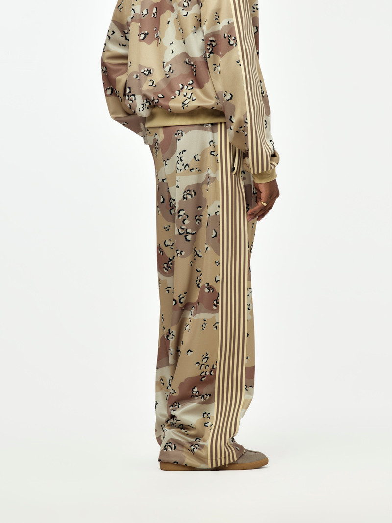 Kapital SMOOTH JERSEY CHOCO-CHIP CAMO TRACK PANTS outlook