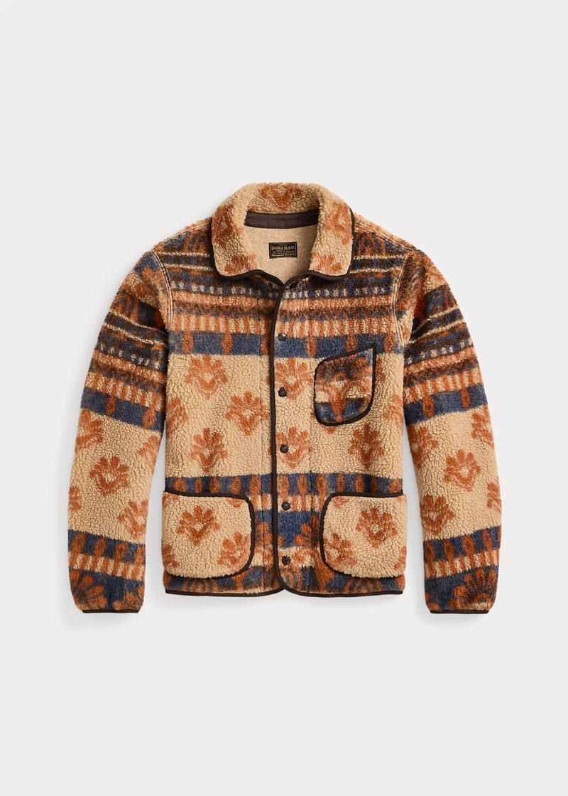 Wool-Blend Pile Fleece Jacket 1