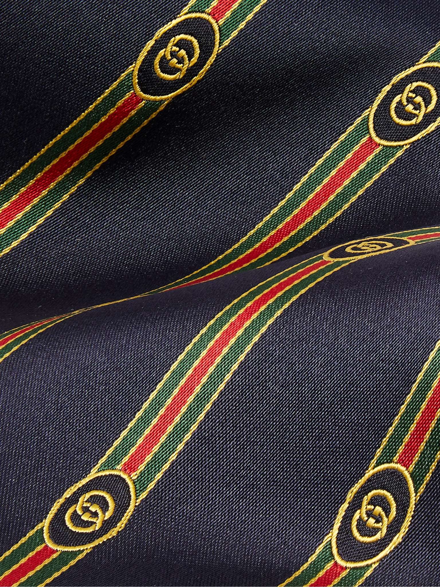 7cm Logo-Jacquard Silk Tie - 6