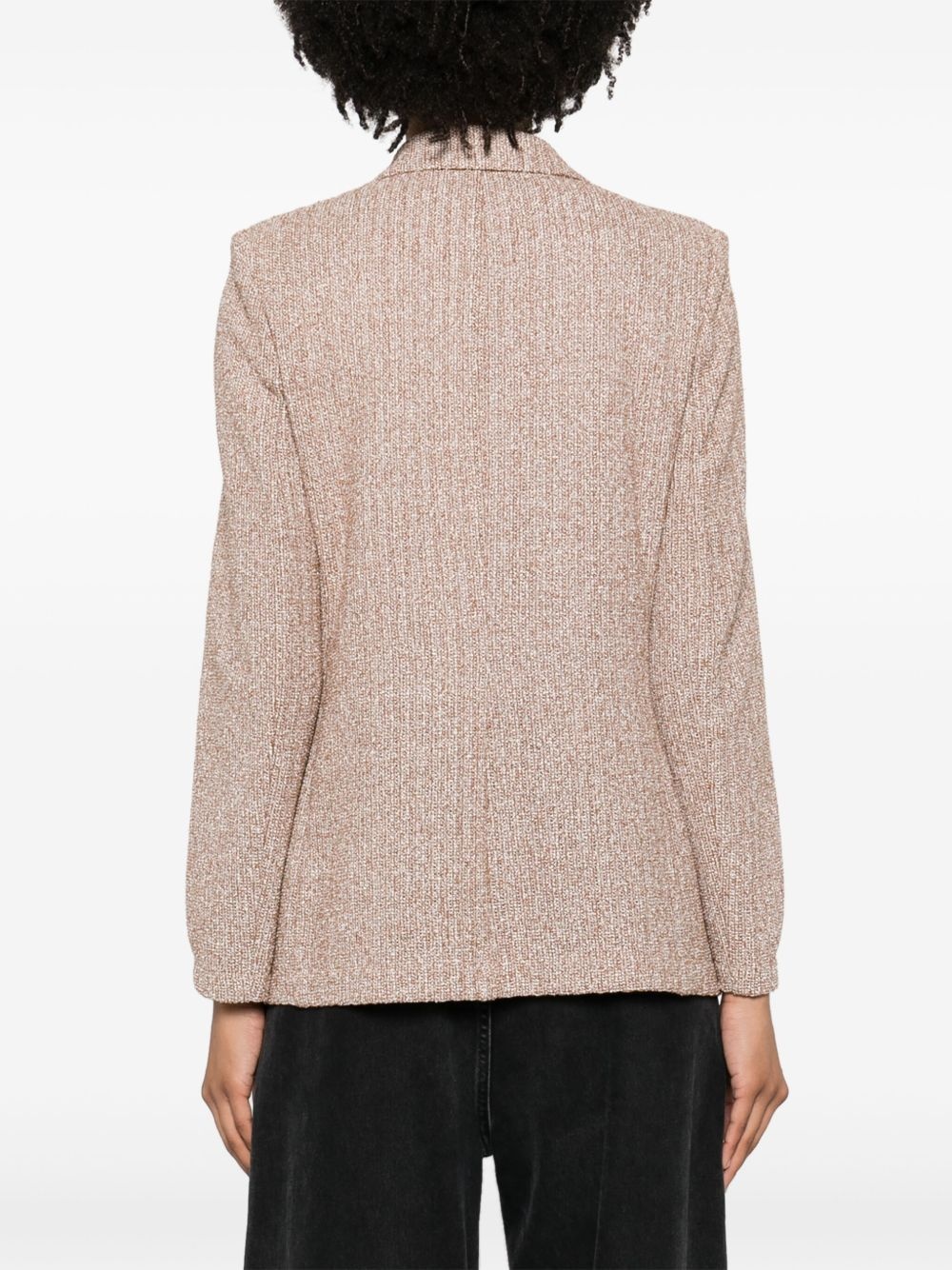 double-breasted button blazer - 4