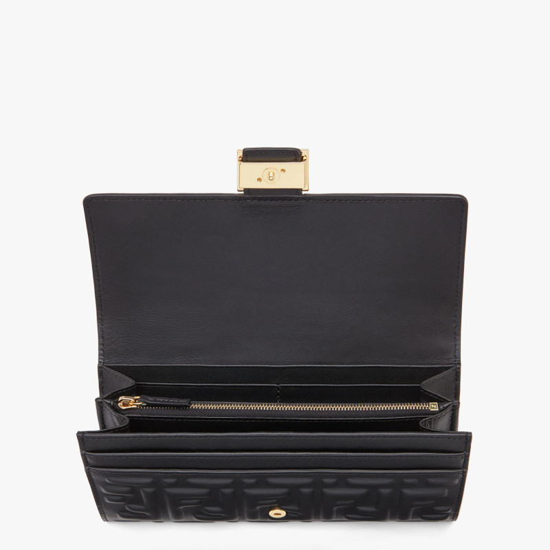 FENDI Black nappa leather wallet outlook