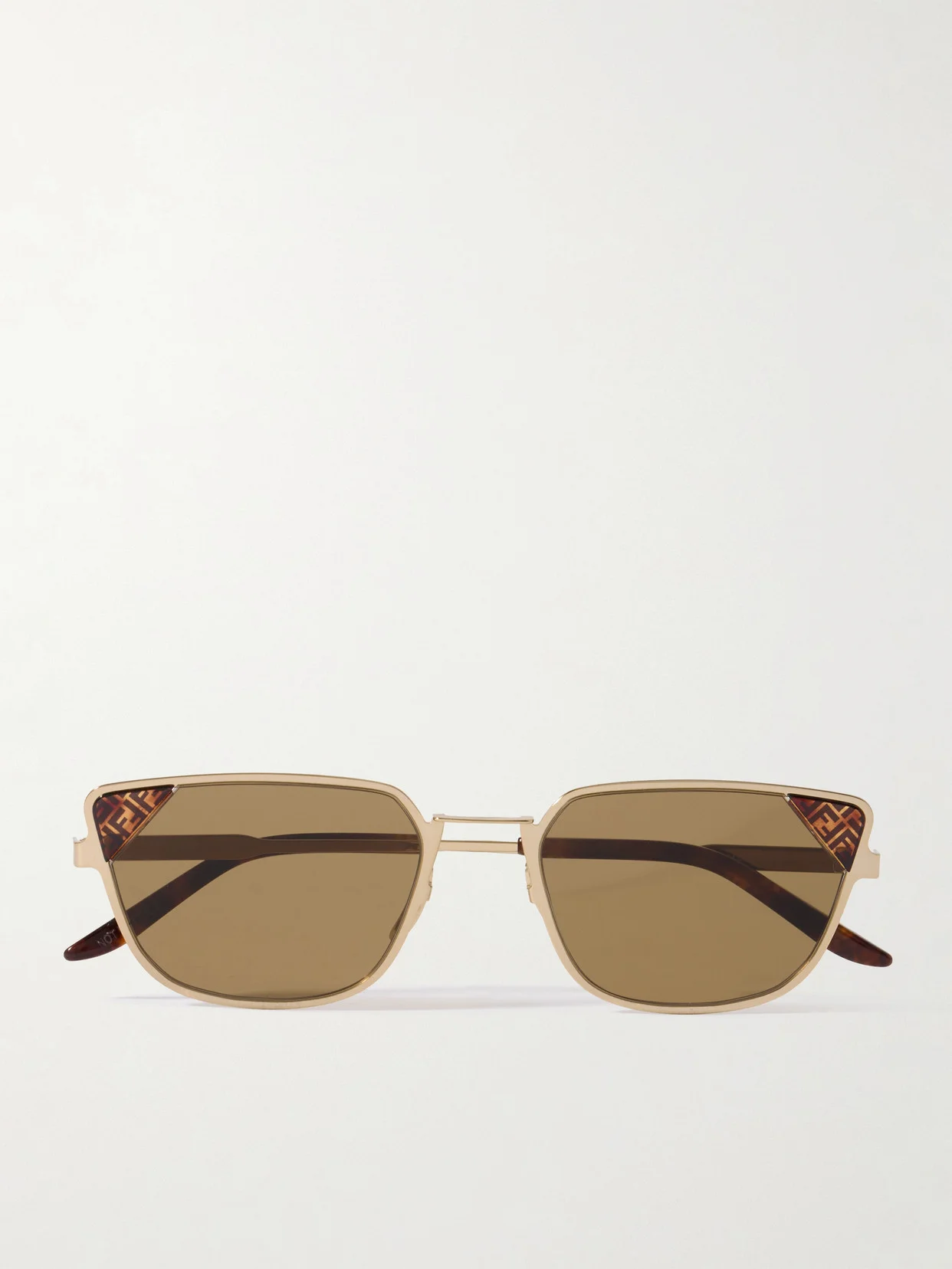 Signature D-frame Gold-tone And Tortoiseshell Acetate Sunglasses - 1