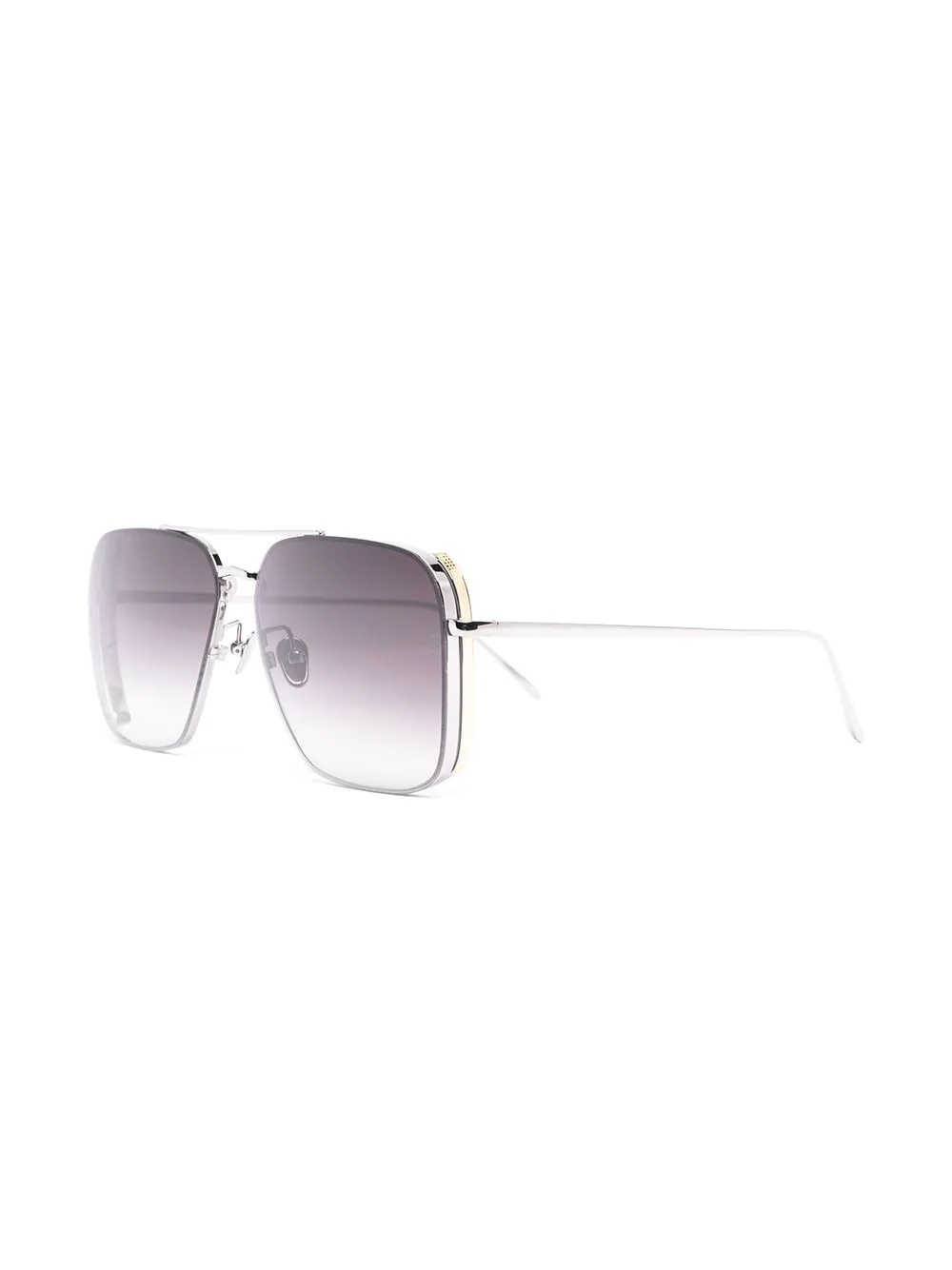 22kt gold-plated Asher aviator-frame sunglasses - 2