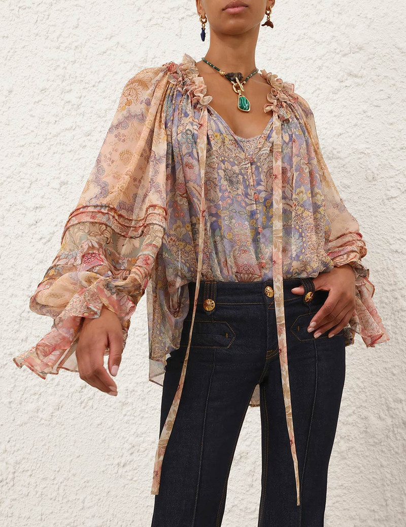 Zimmermann REBELLION CORDED BLOUSE outlook
