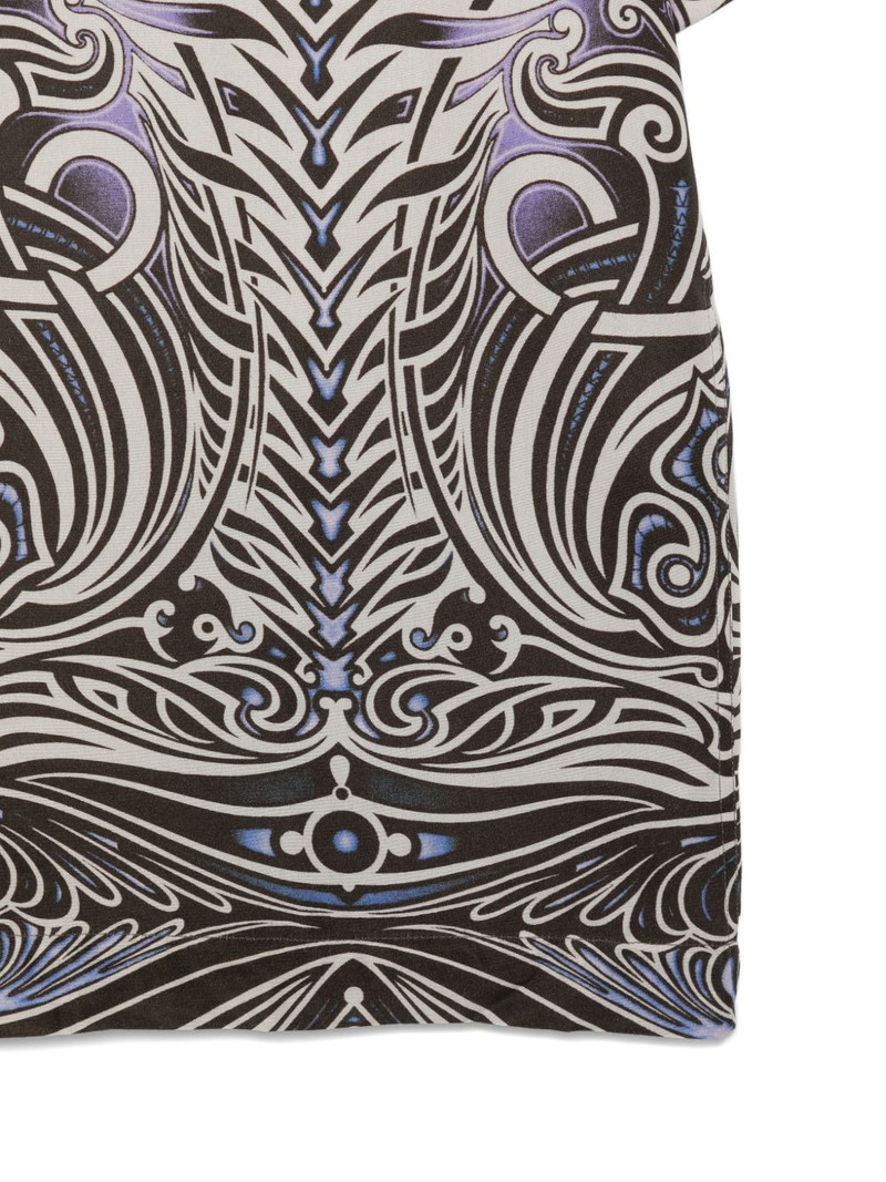 tribal-pattern camp-collar shirt 3