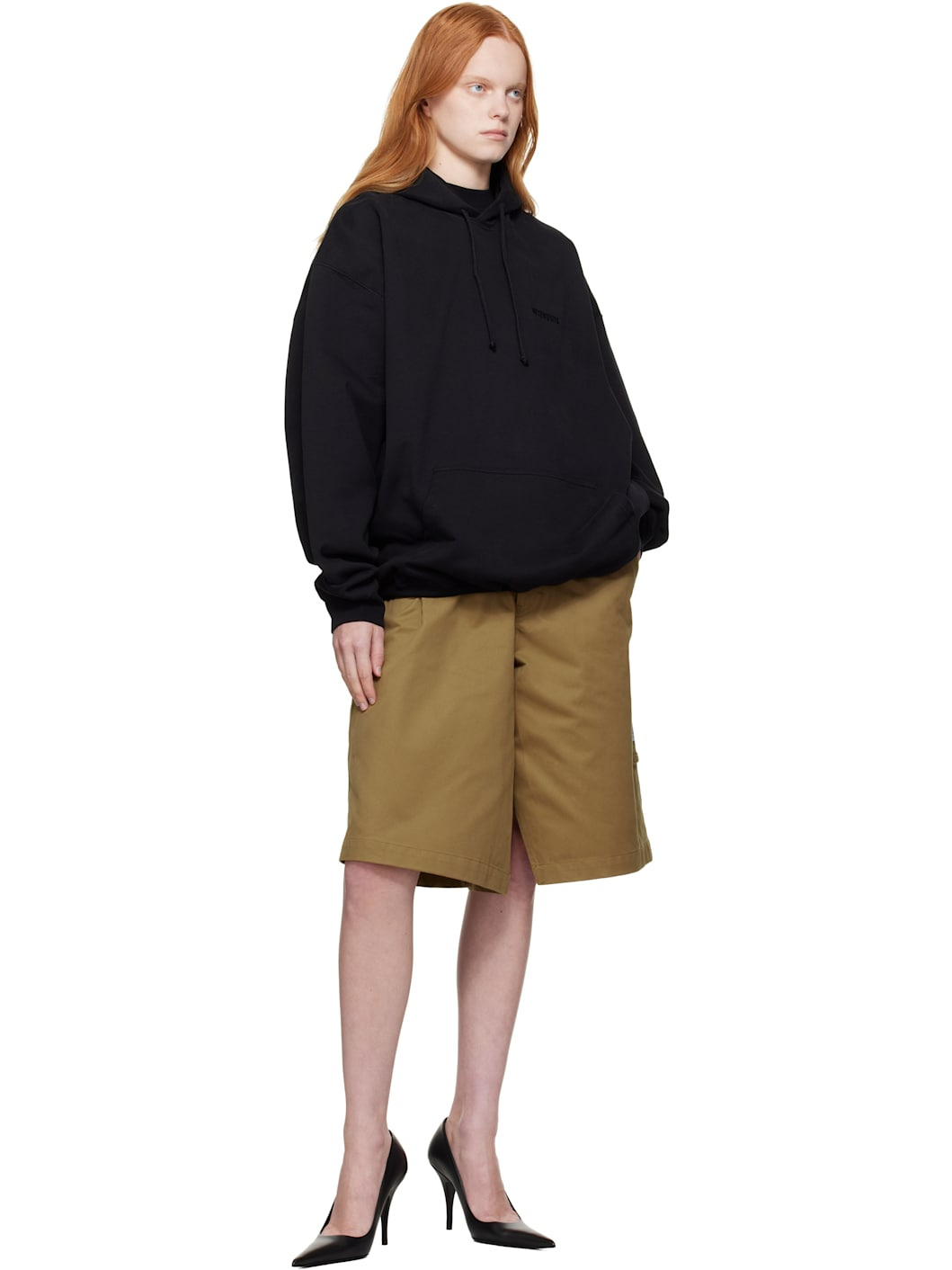 Black Logo Oversized Hoodie - 4