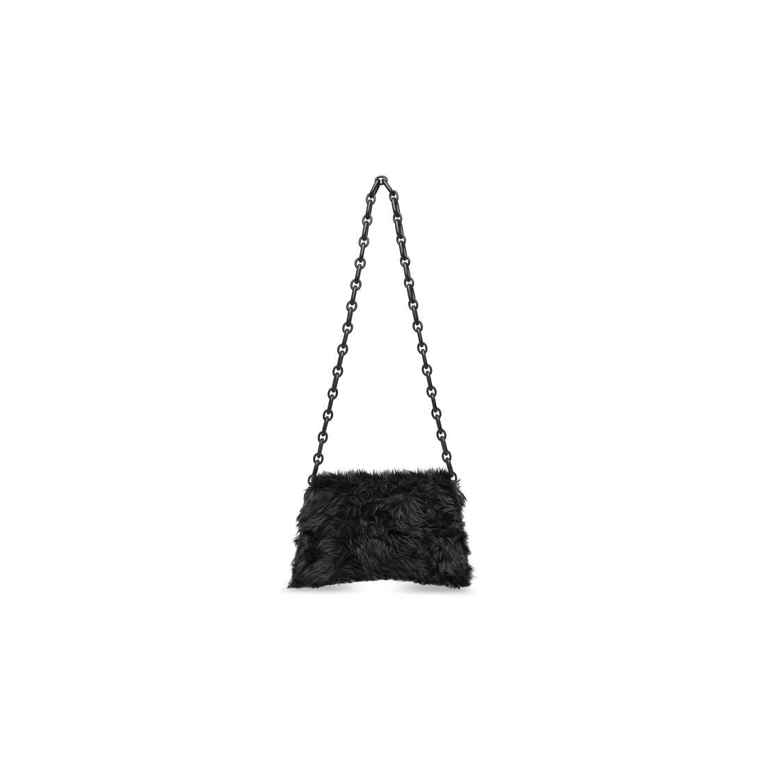 Women's Downtown Xs Shoulder Bag With Chain Fake Fur in Black - 6
