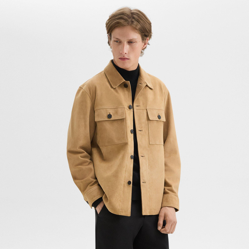 Closson Military Jacket in Suede 3