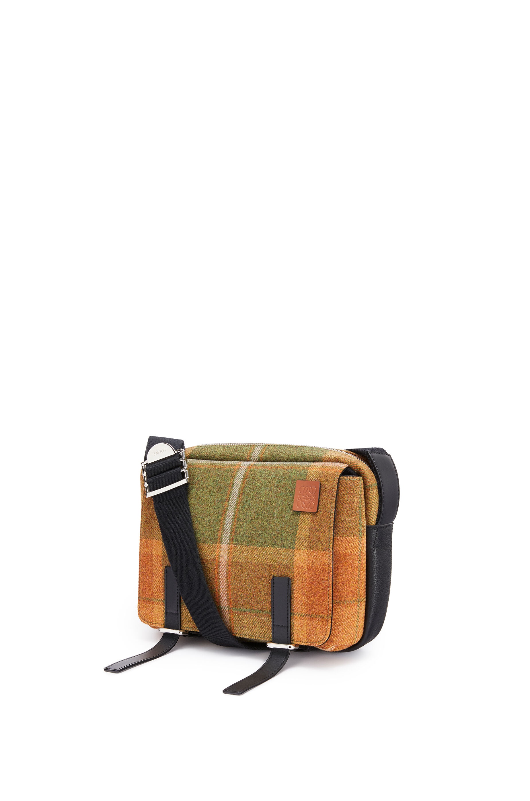 XS Military Messenger bag in textile and calfskin - 2