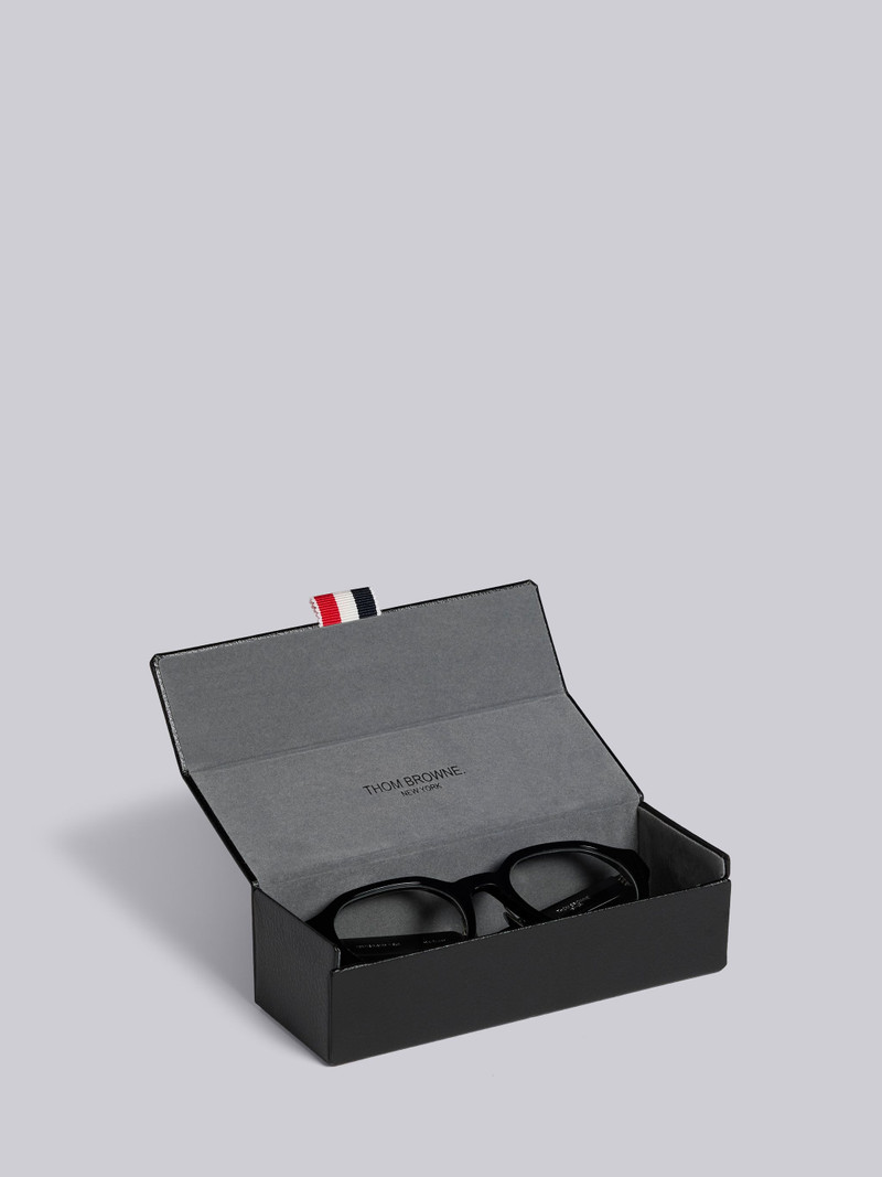 TB716 - Black Wide Fit Round Glasses 5