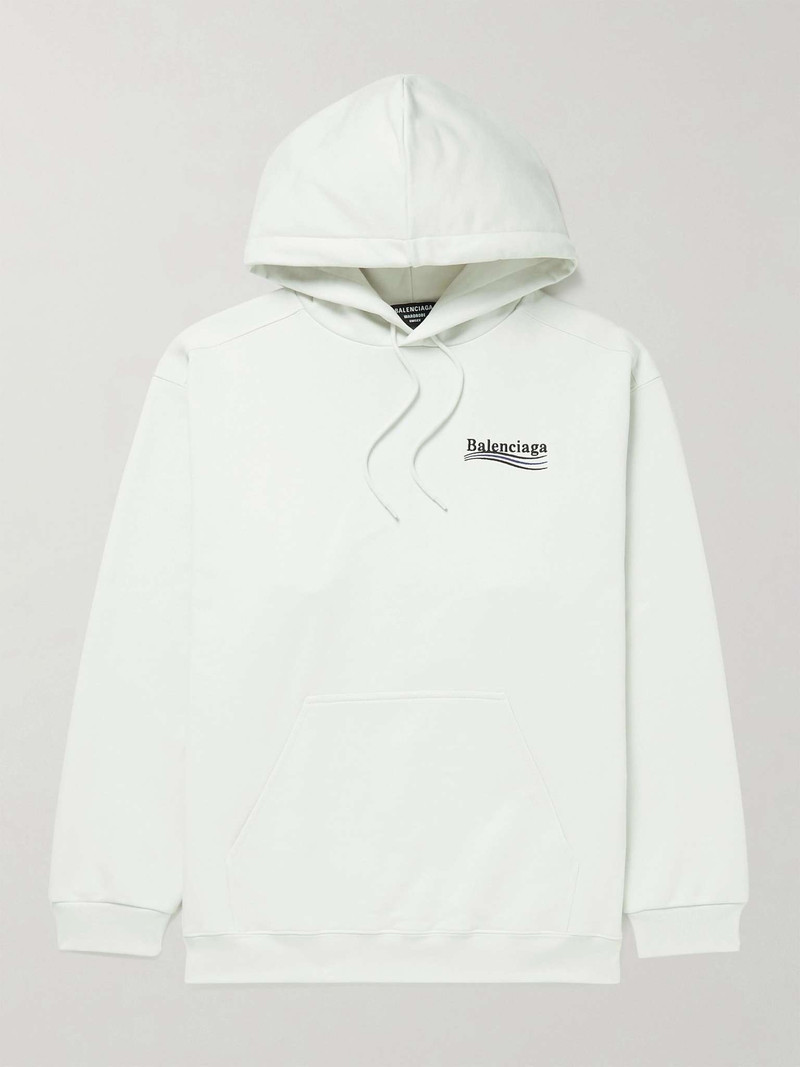 Men's Political Campaign Hoodie 큰 적합 에 Blue - 1