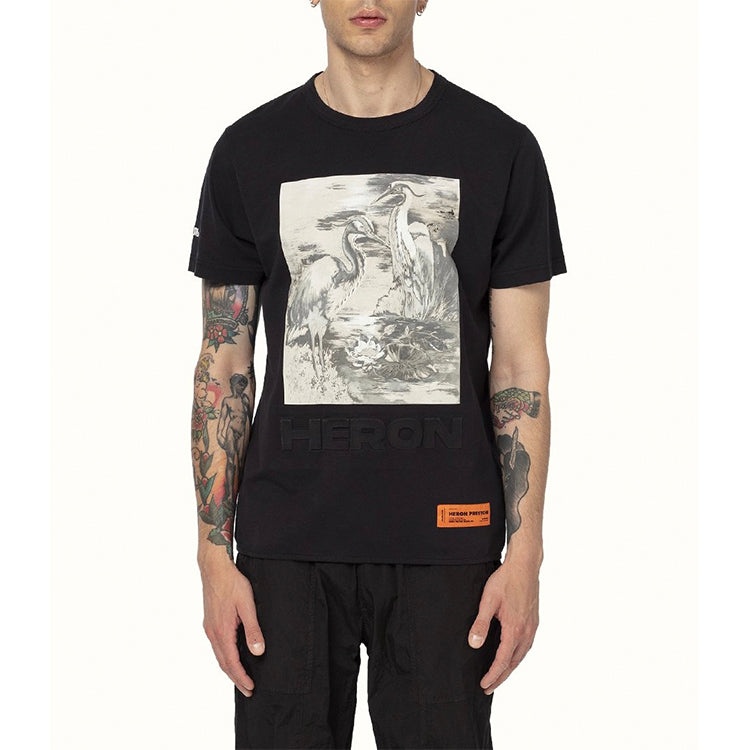 Heron Preston Heron Birds Short-Sleeve T-Shirt 'Black/Multi' HMAA011S209140221088 - 4