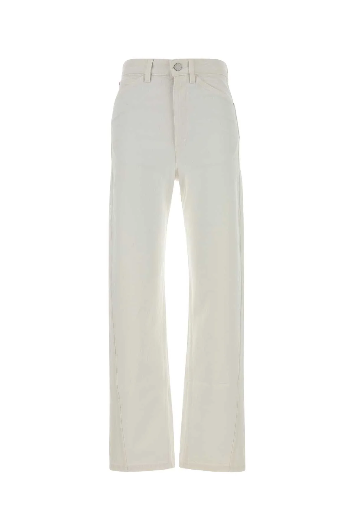 Lemaire Women White Denim Jeans - 1