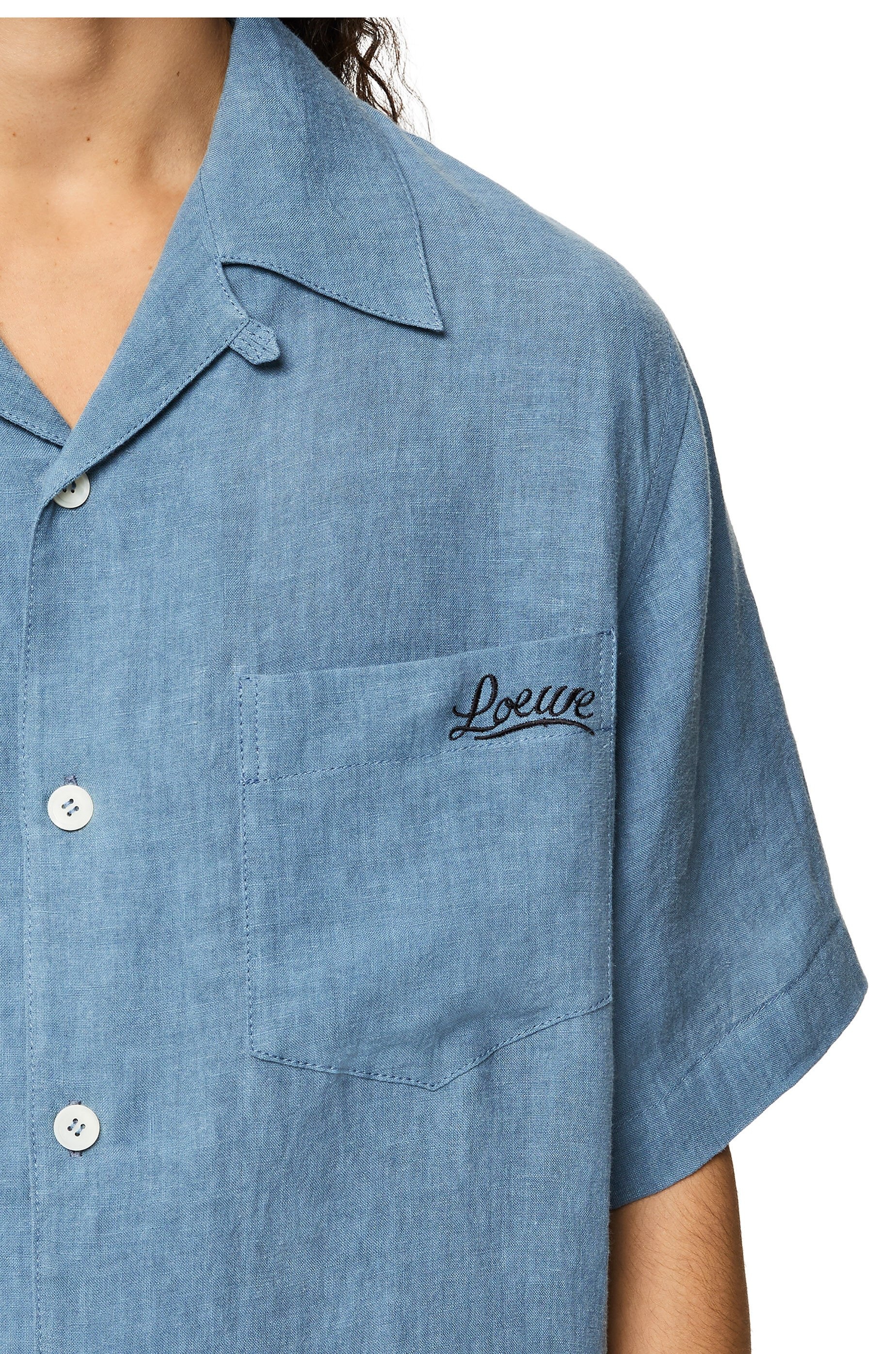 Bowling shirt in linen - 5